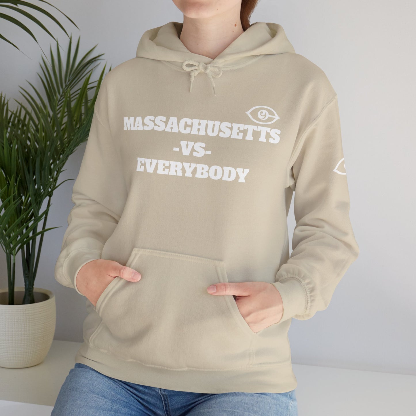 Massachusetts VS Everybody Unisex Heavy Blend™ Hoodie Sweatshirt