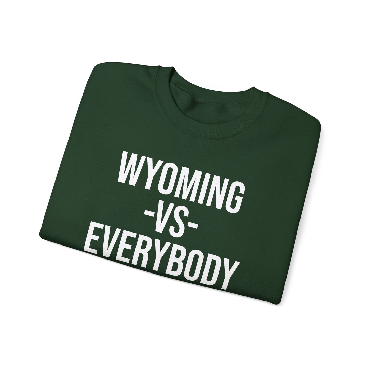 Wyoming -VS - Everybody Unisex Heavy Blend™ Crewneck Sweatshirt