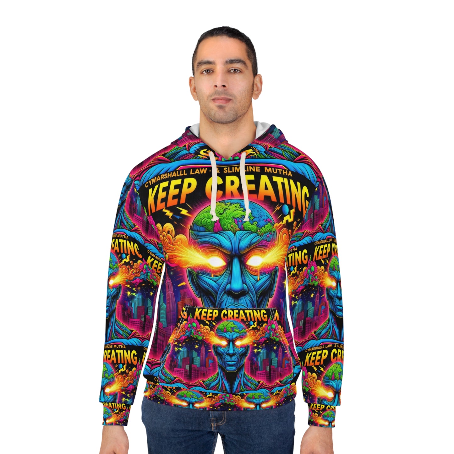 KEEP CREATING - Unisex Pullover Hoodie (AOP)
