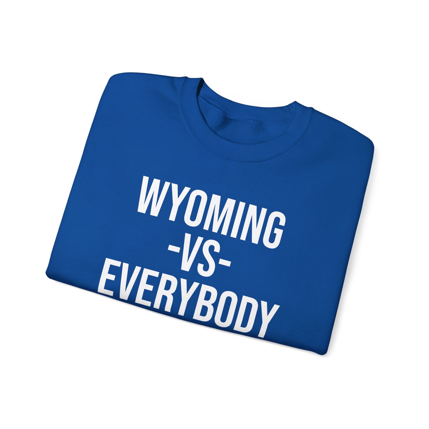 Wyoming -VS - Everybody Unisex Heavy Blend™ Crewneck Sweatshirt