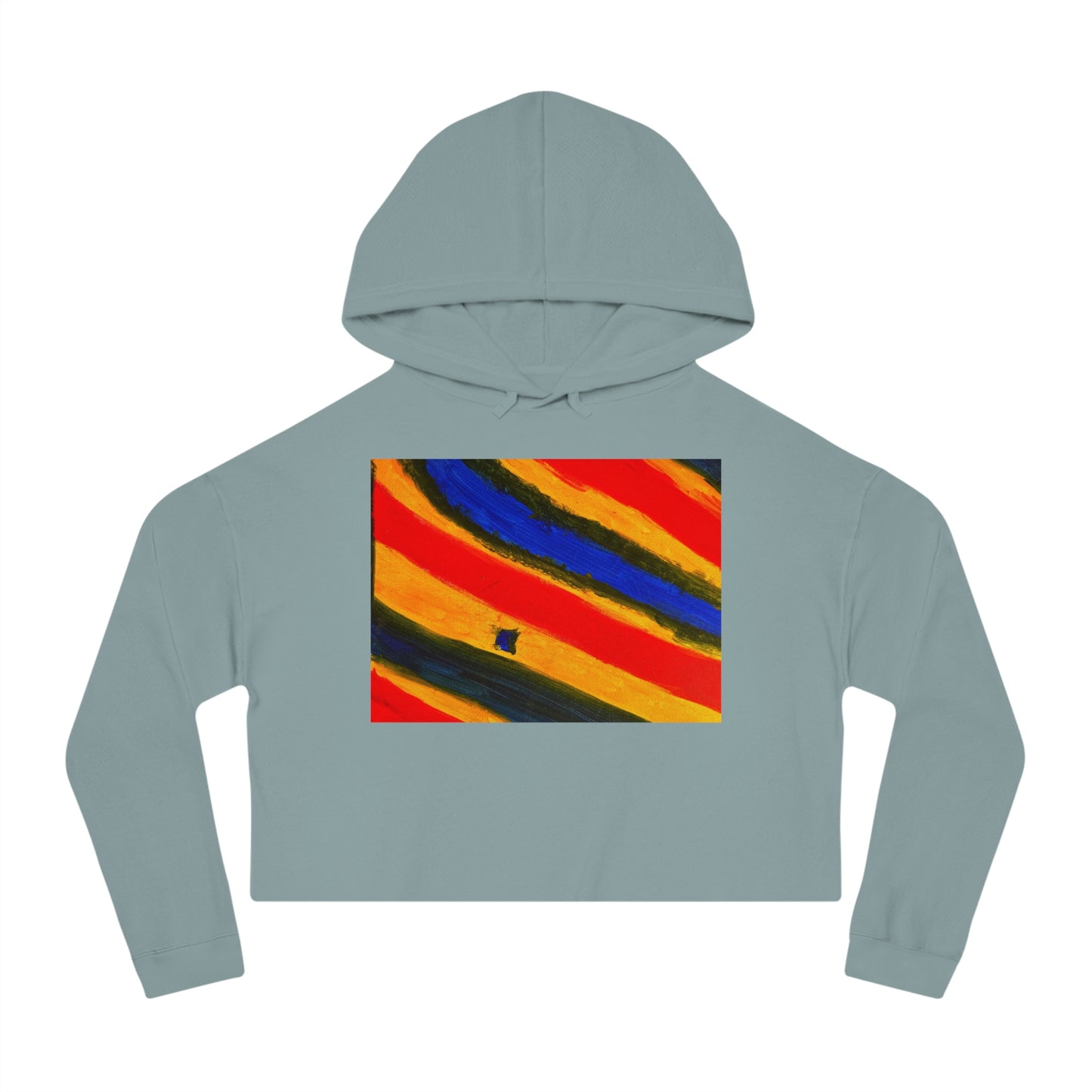 Family Paint Cropped Hooded Sweatshirt 1