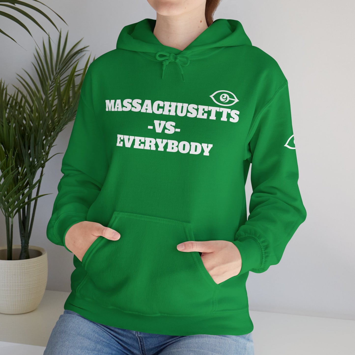 Massachusetts VS Everybody Unisex Heavy Blend™ Hoodie Sweatshirt