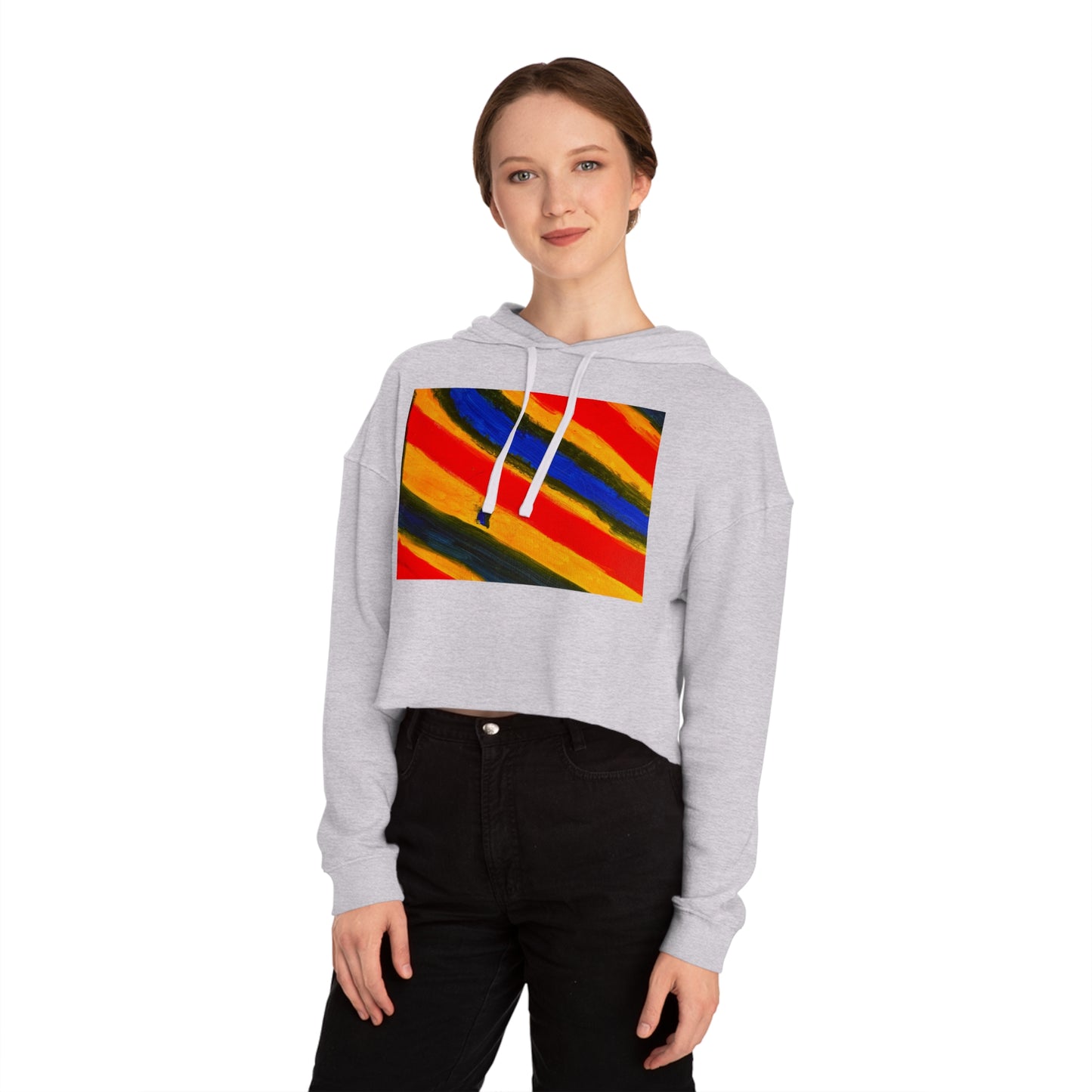 Family Paint Cropped Hooded Sweatshirt 1