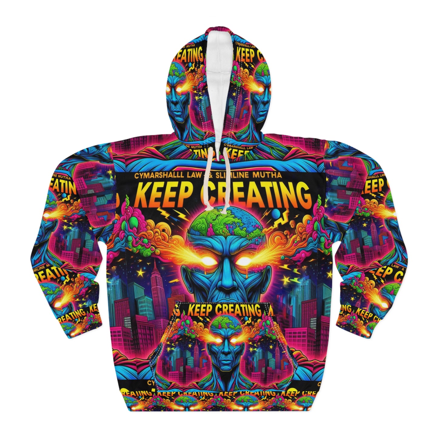 KEEP CREATING - Unisex Pullover Hoodie (AOP)