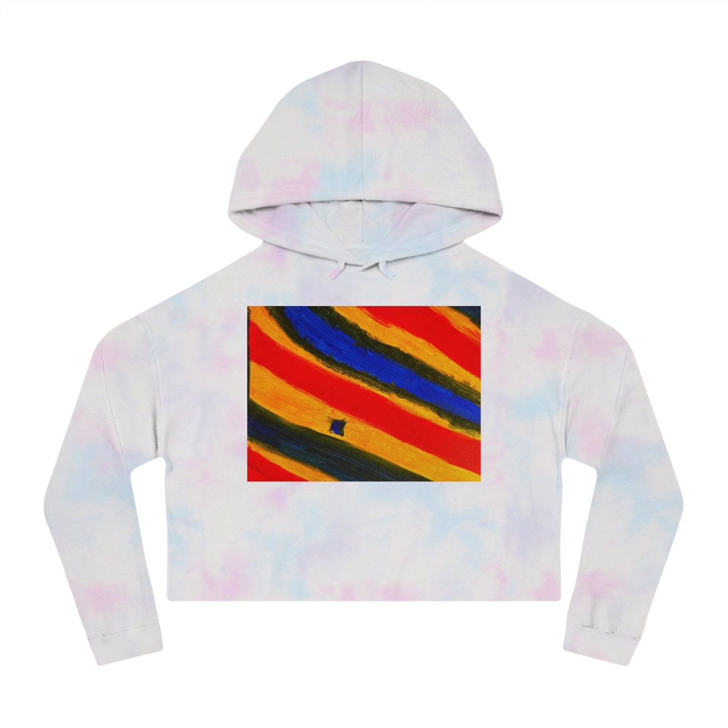 Family Paint Cropped Hooded Sweatshirt 1