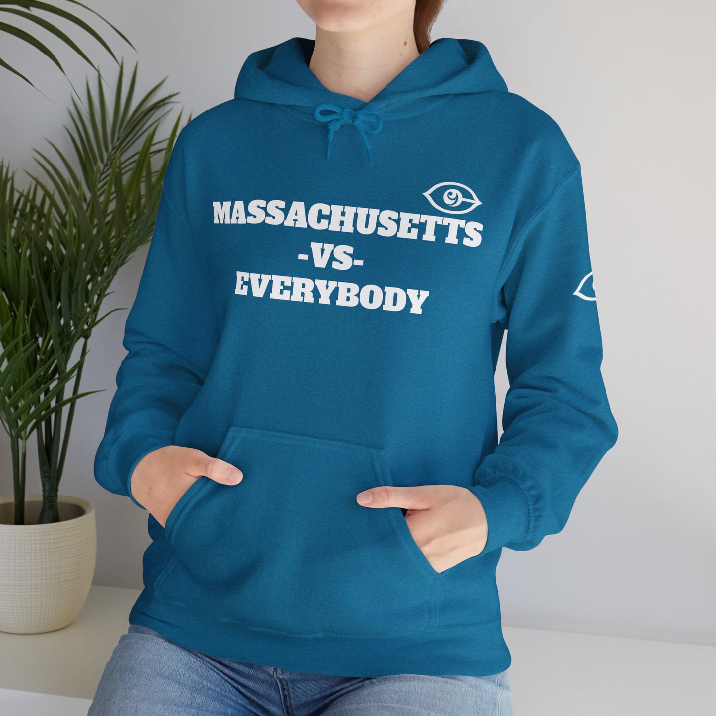 Massachusetts VS Everybody Unisex Heavy Blend™ Hoodie Sweatshirt