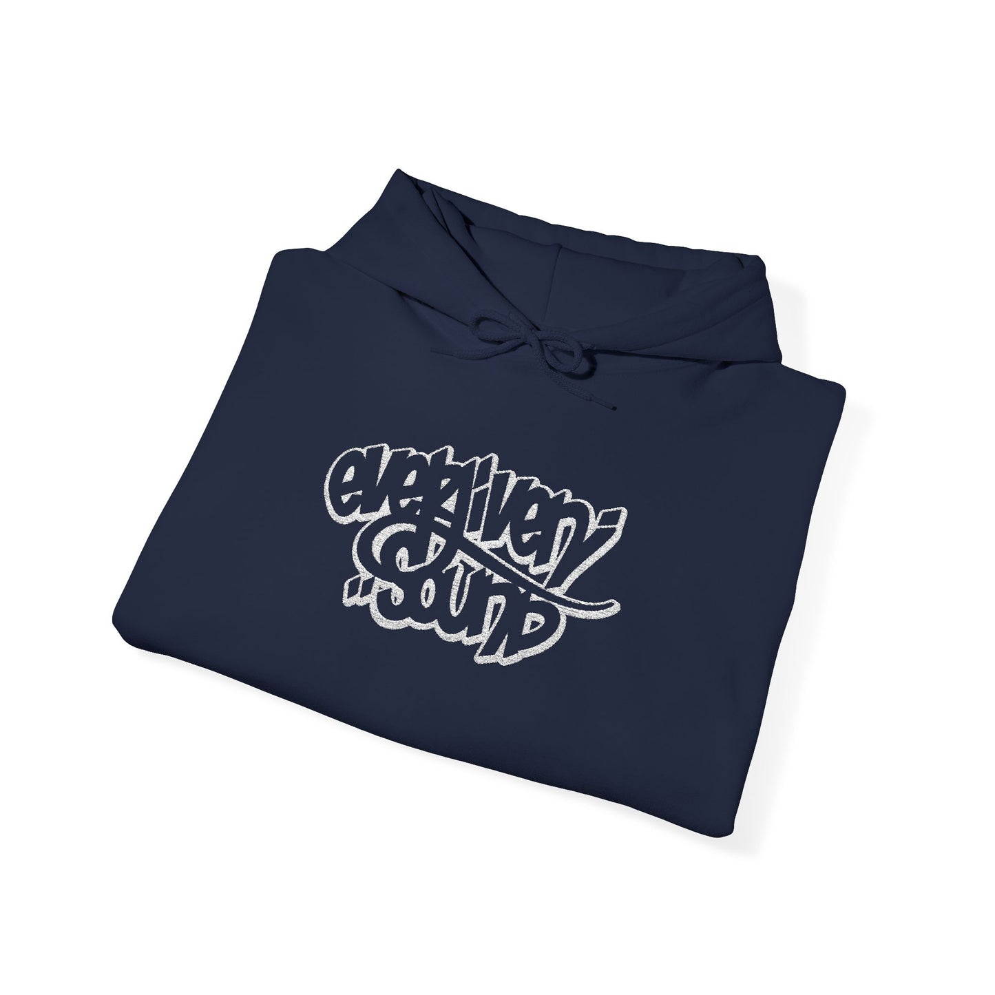 Everliven Sound Embroidery Graf Graphic Hoodie – Minimalist White Eye Design Hooded Sweatshirt
