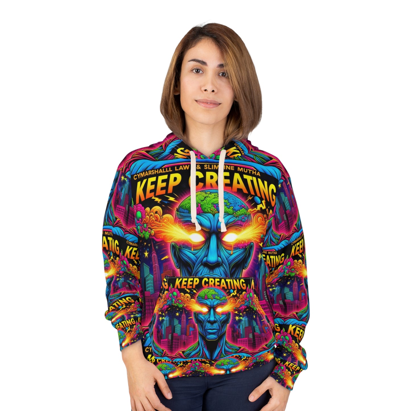 KEEP CREATING - Unisex Pullover Hoodie (AOP)