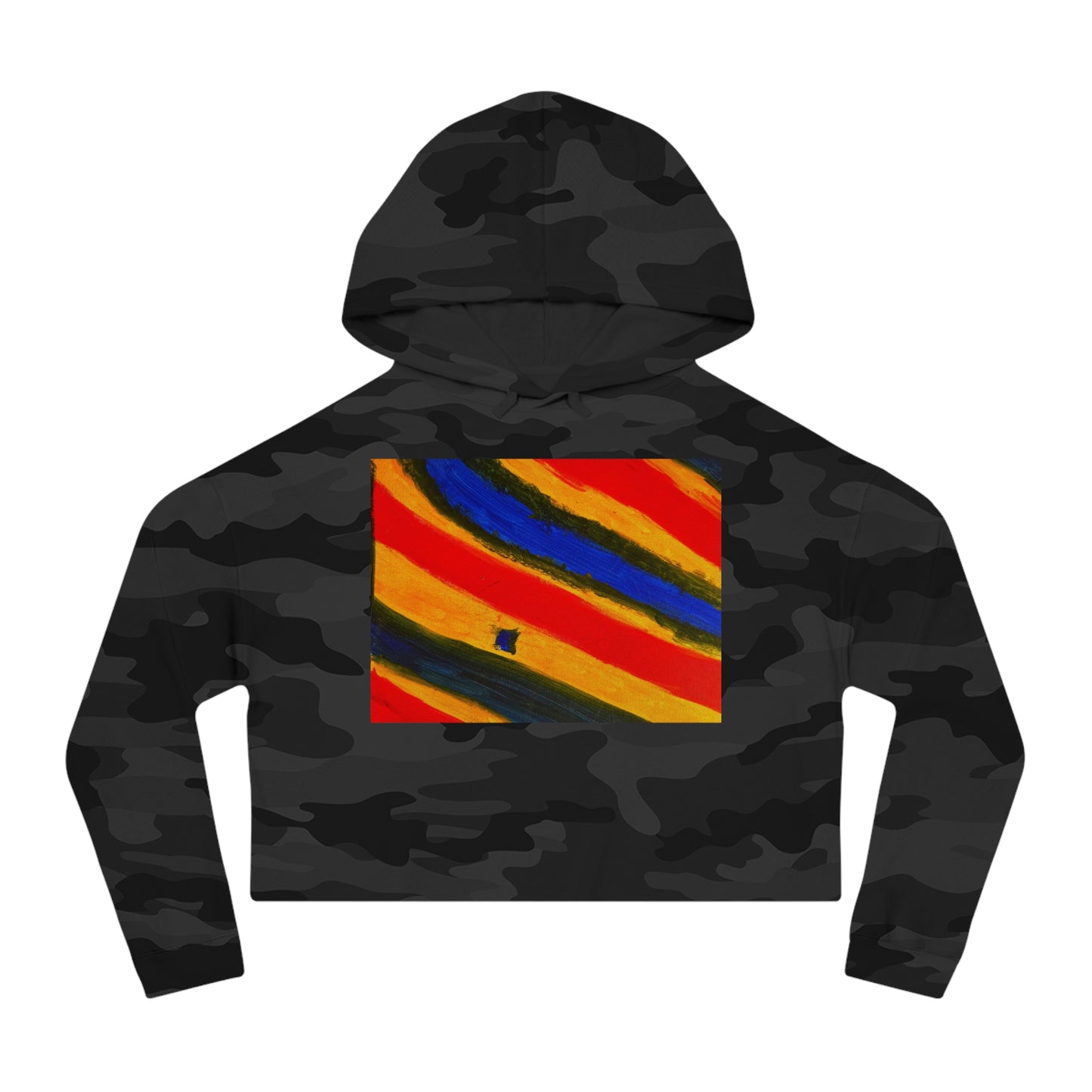 Family Paint Cropped Hooded Sweatshirt 1