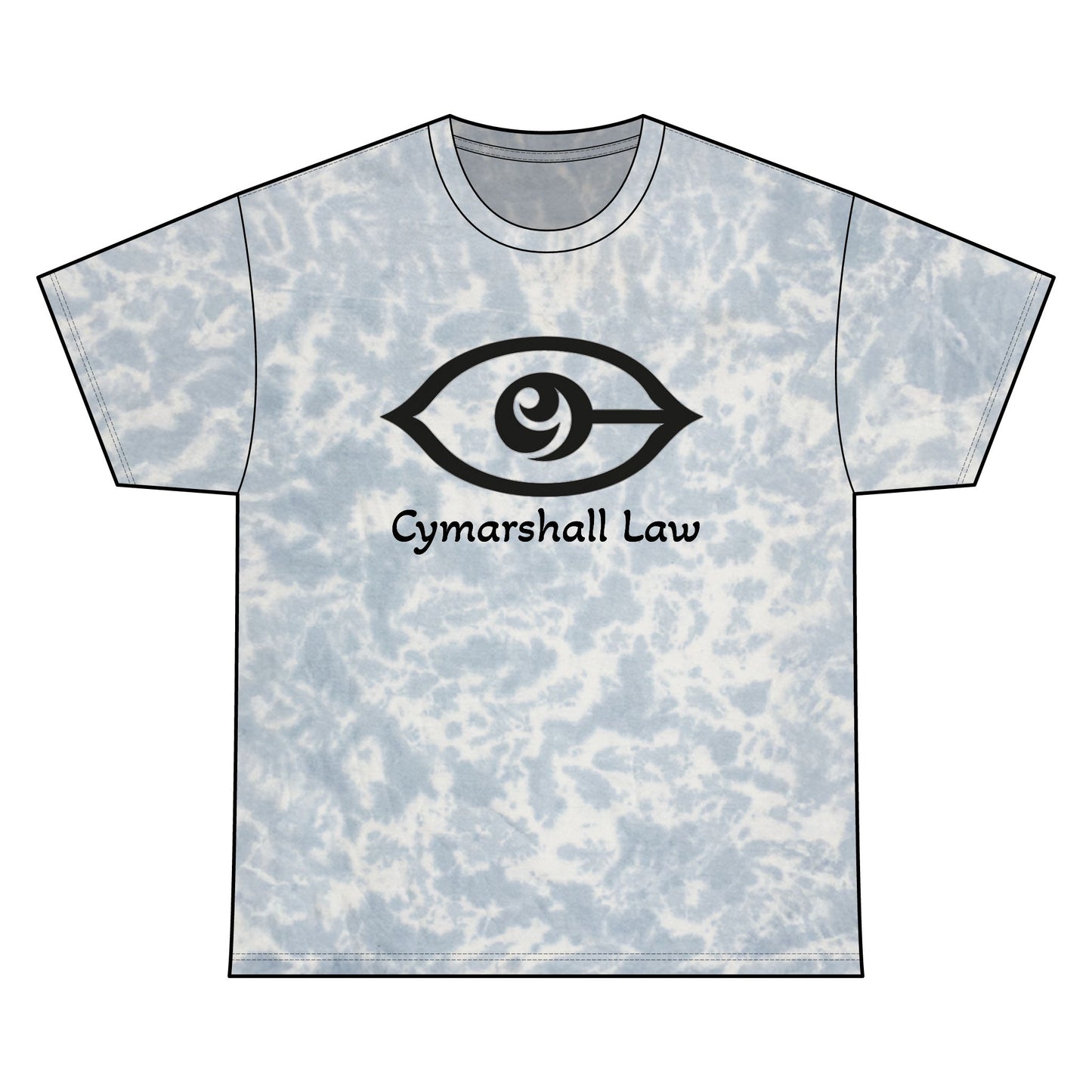 Cymarshall Law Vibrant Tie Dye Tee, Boho Chic Cotton Shirt, Unisex Summer Wear, Festival Outfit, Eye Design Tee, Graphic Casual Top