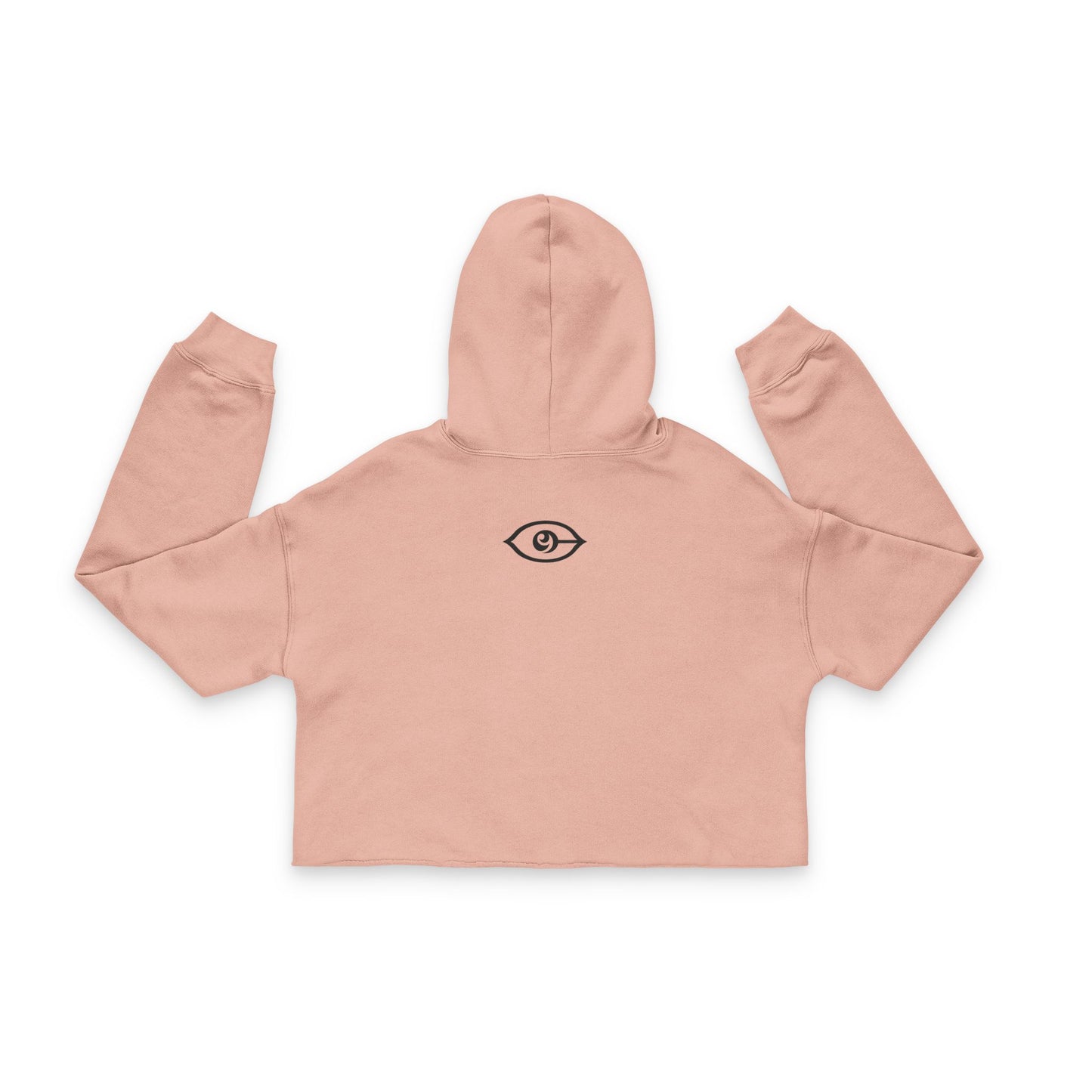 Cymarshall Law Women's Cropped Hoodie with Eye Graphic, Trendy Streetwear Sweatshirt, Stylish Crop Top for Casual Outfits, Gift for Her, Everyday Fashion
