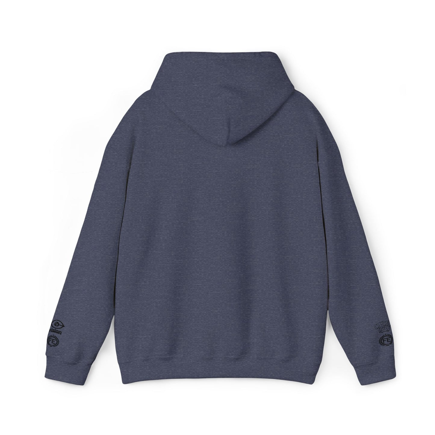 Everliven Sound Embroidery Graf Graphic Hoodie – Minimalist White Eye Design Hooded Sweatshirt