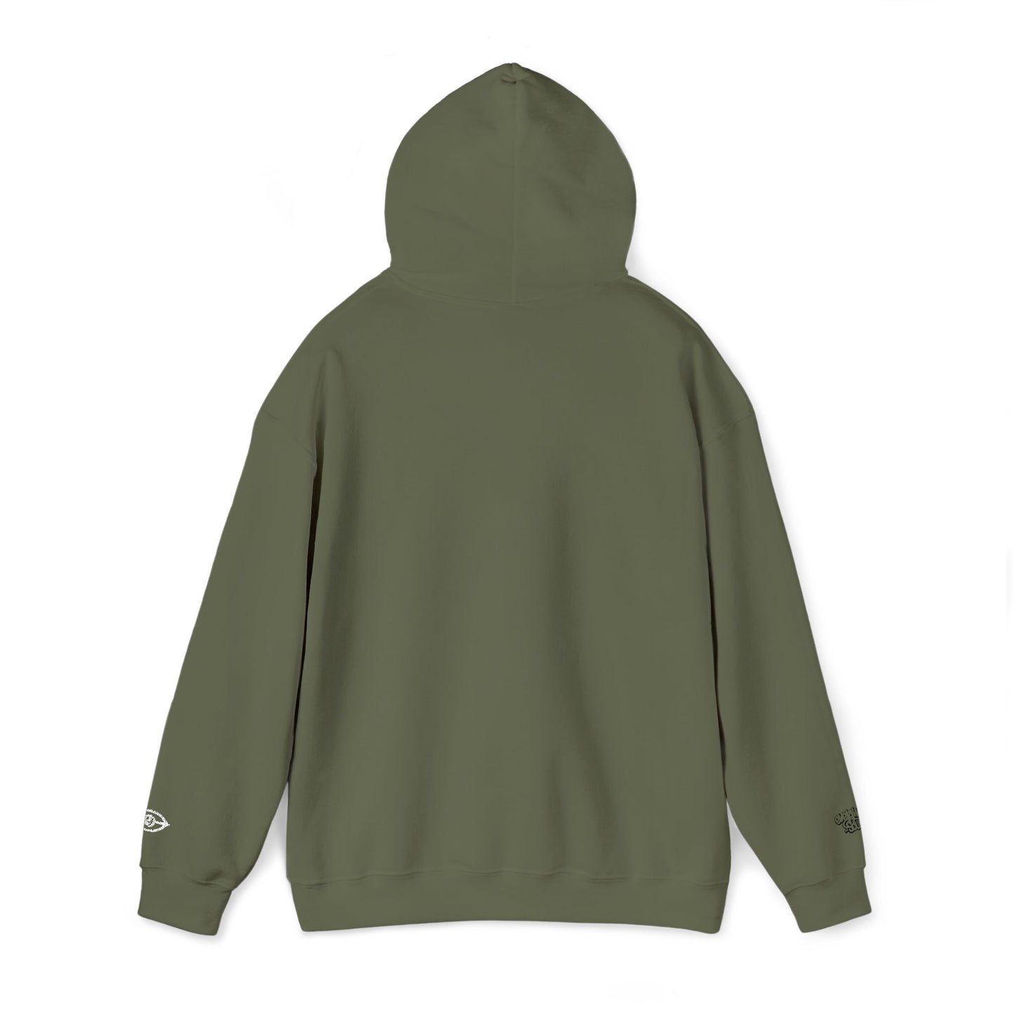 Embroidered Cymarshall Law CyVision Eye Graphic Hoodie – Minimalist White Eye Design Hooded Sweatshirt