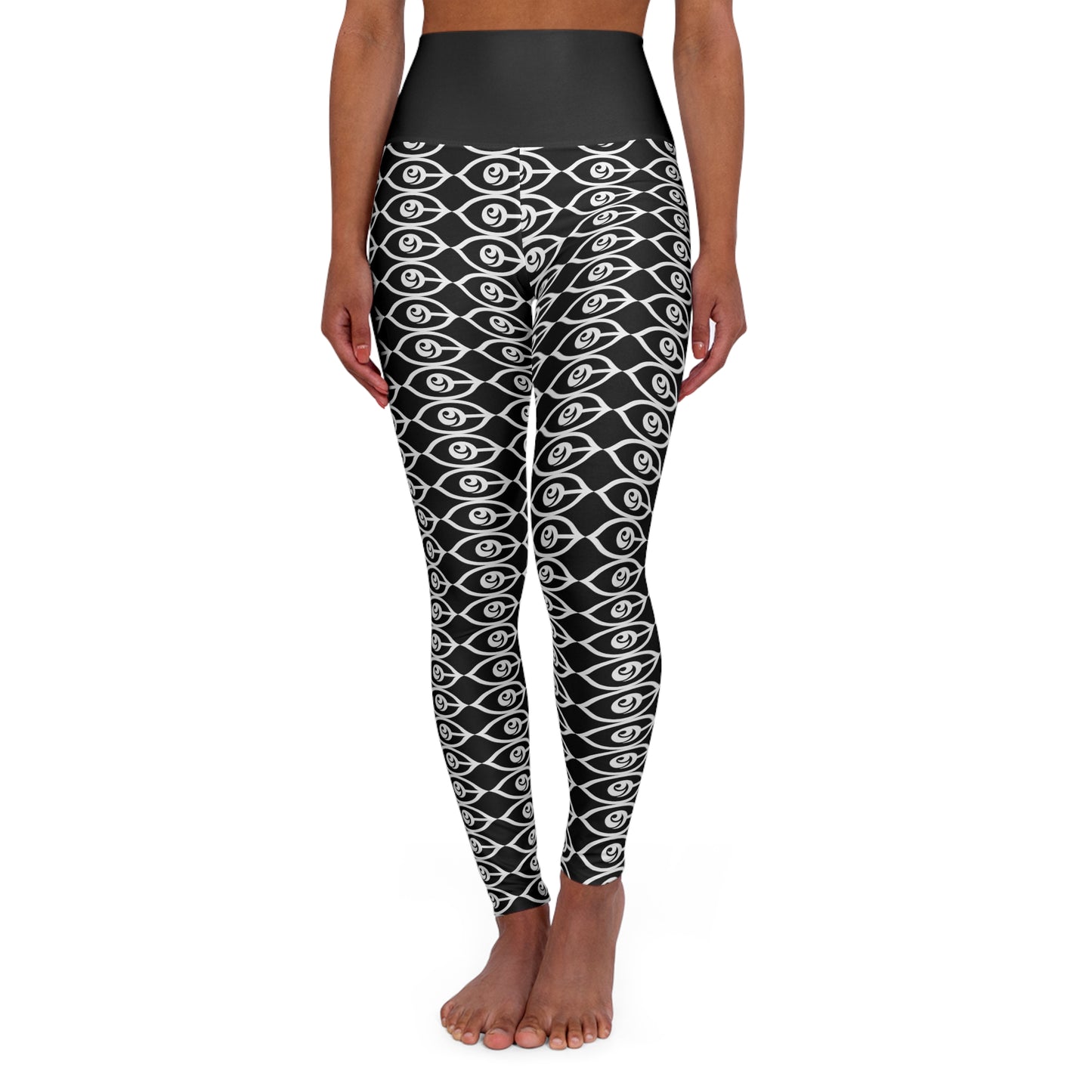 High Waisted Yoga Leggings (AOP)