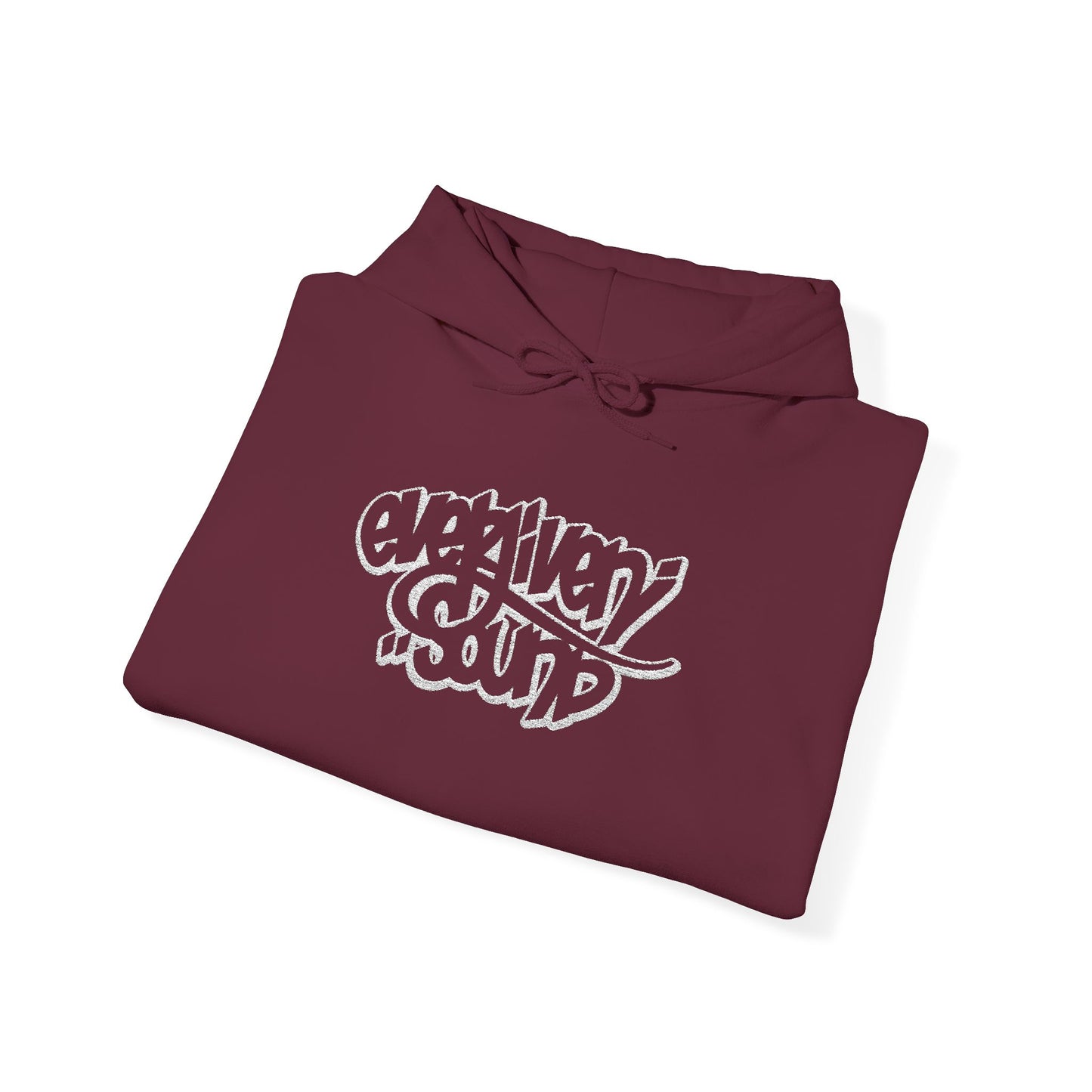 Everliven Sound Embroidery Graf Graphic Hoodie – Minimalist White Eye Design Hooded Sweatshirt