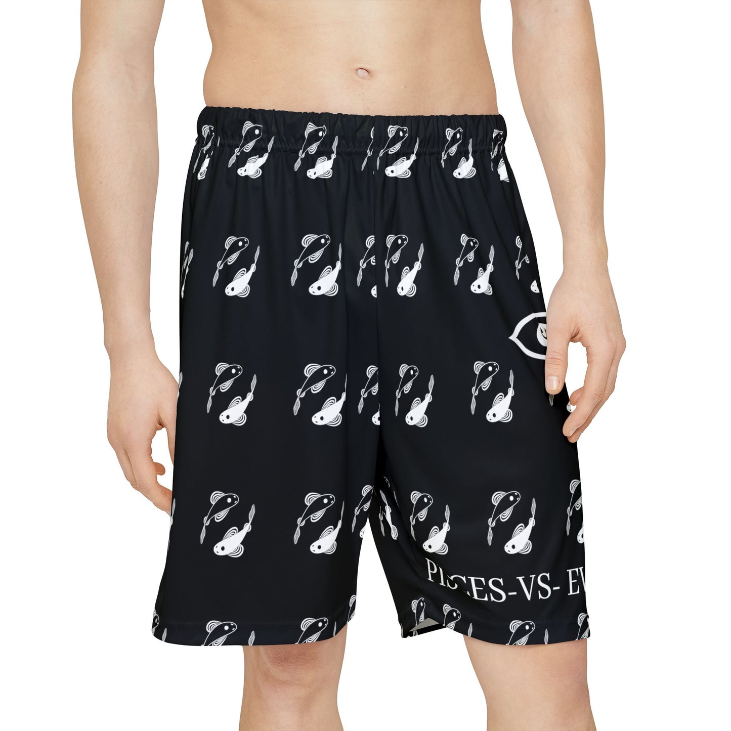 PISCES -VS- EVERYBODY Men’s Sports Shorts (AOP)