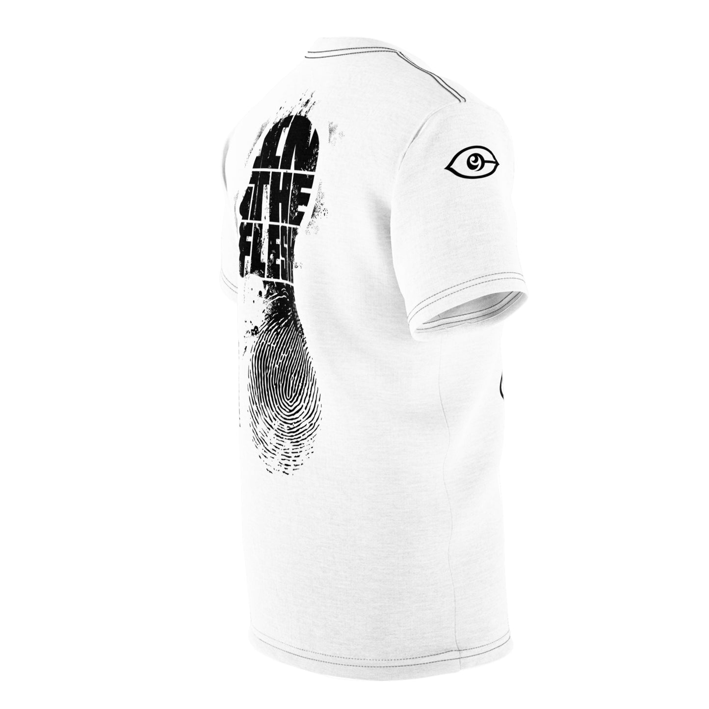 I AM HIP HOP IN THE FLESH - (White/Black) Unisex Cut & Sew Tee (AOP)