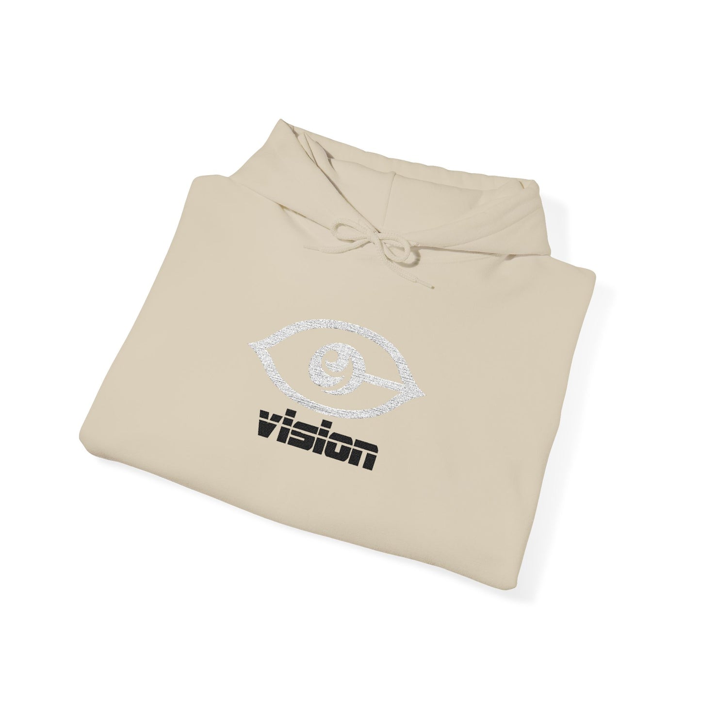 Embroidered Third Eye CyViSion Cymarshall Law Minimalist Hoodie — Small Eye Graphic Streetwear Hoodie