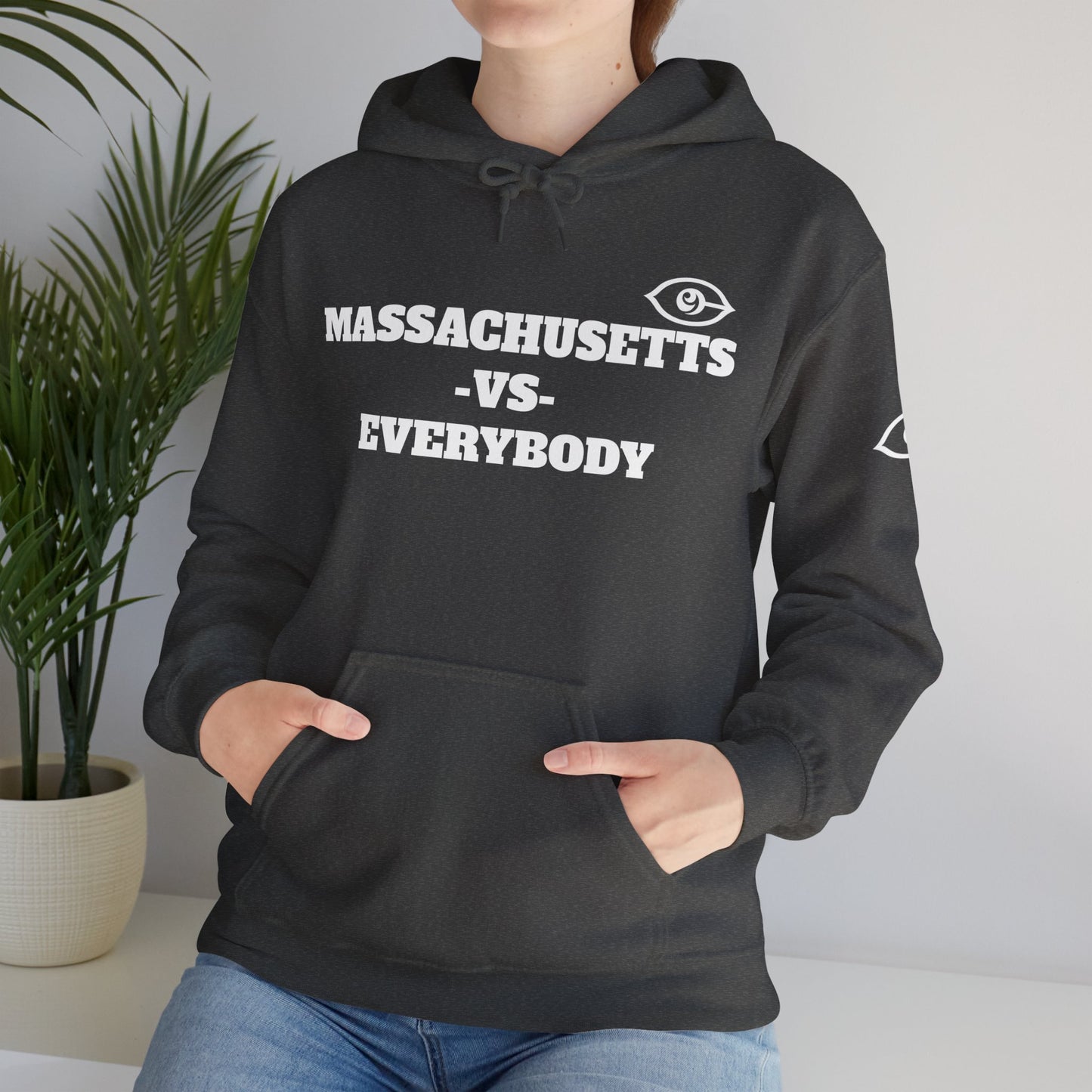 Massachusetts VS Everybody Unisex Heavy Blend™ Hoodie Sweatshirt