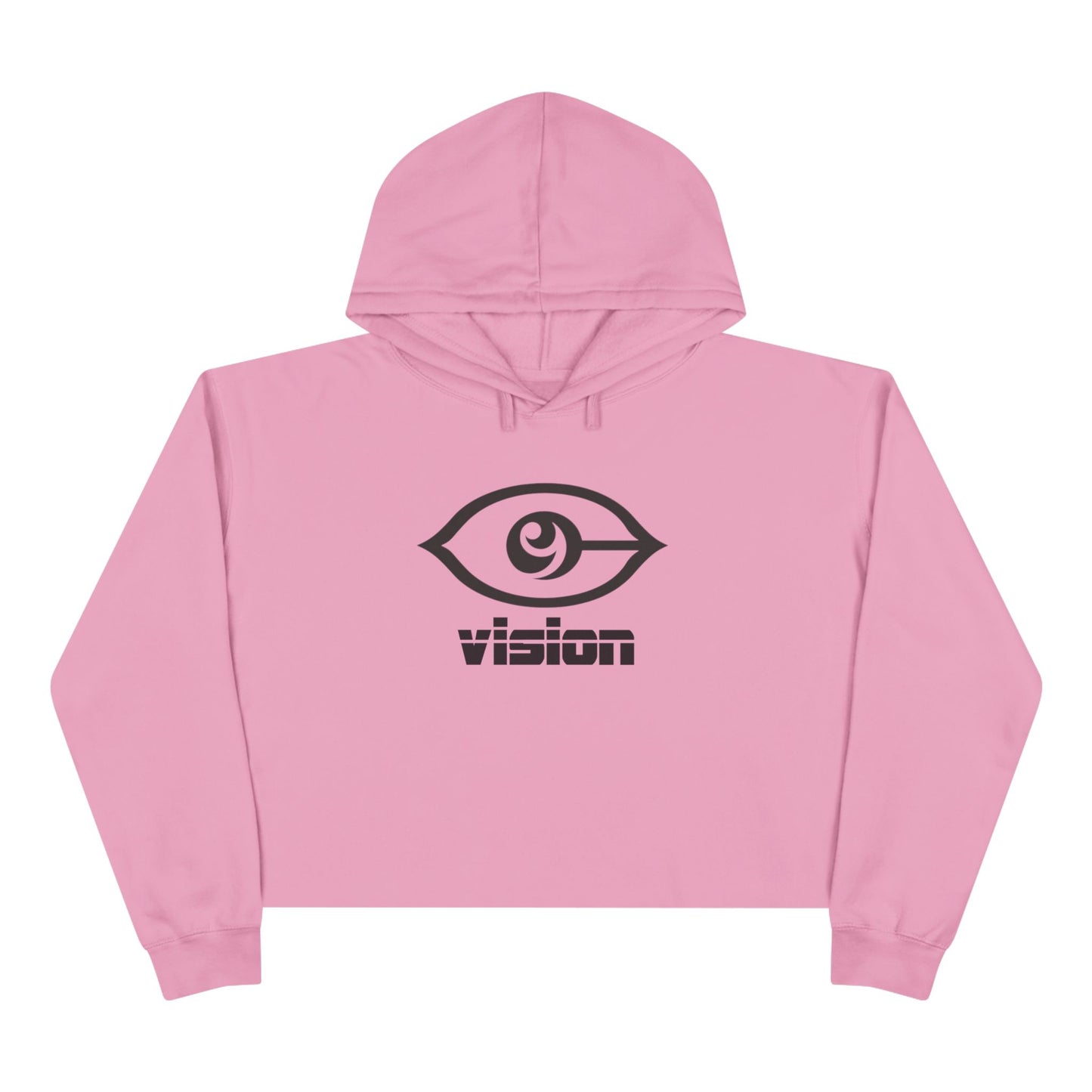 Cymarshall Law Crop Hoodie — Vision Logo Cropped Hoodie ("vision" Front, Cymarshall Law & FE Back)