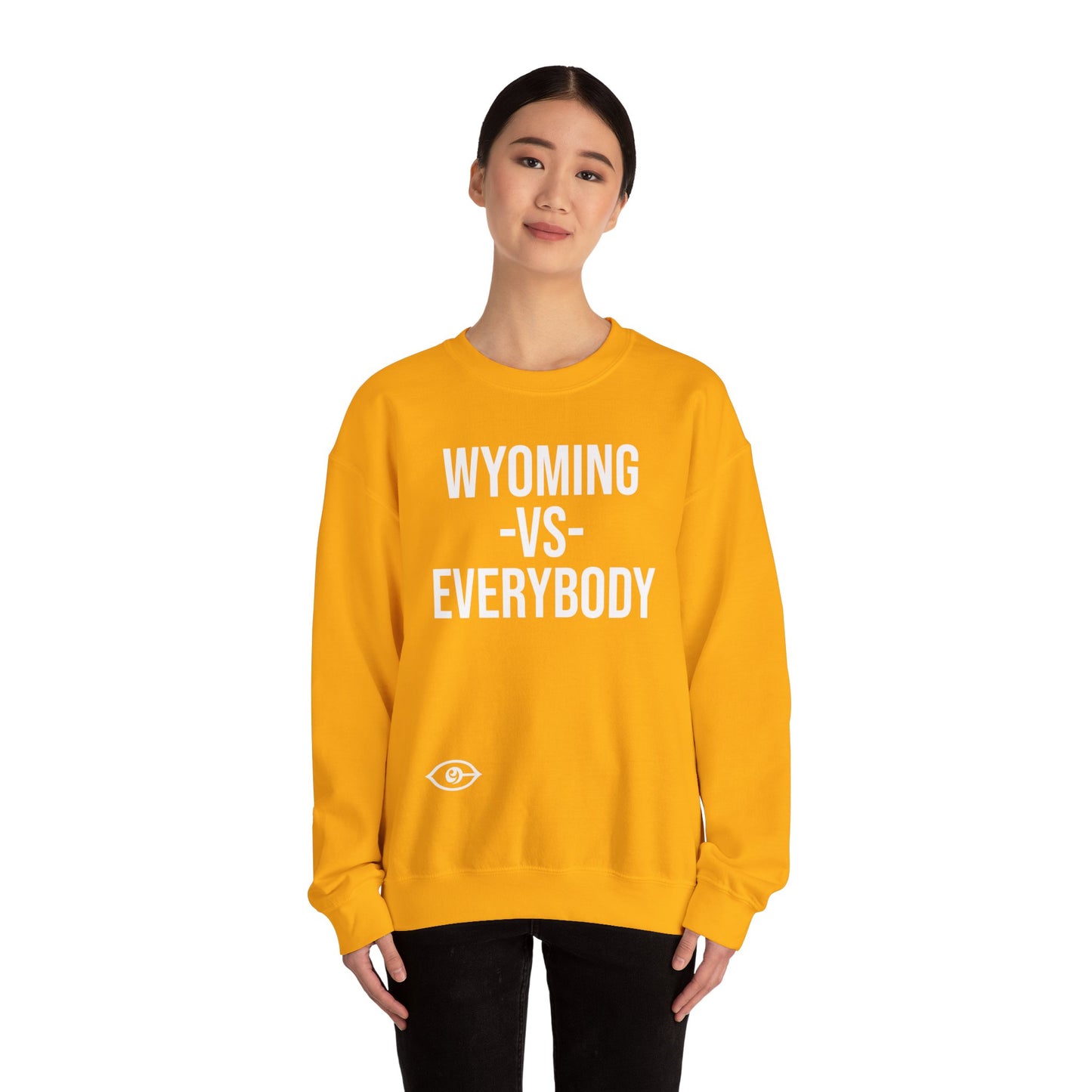 Wyoming  -VS - Everybody Unisex Heavy Blend™ Crewneck Sweatshirt