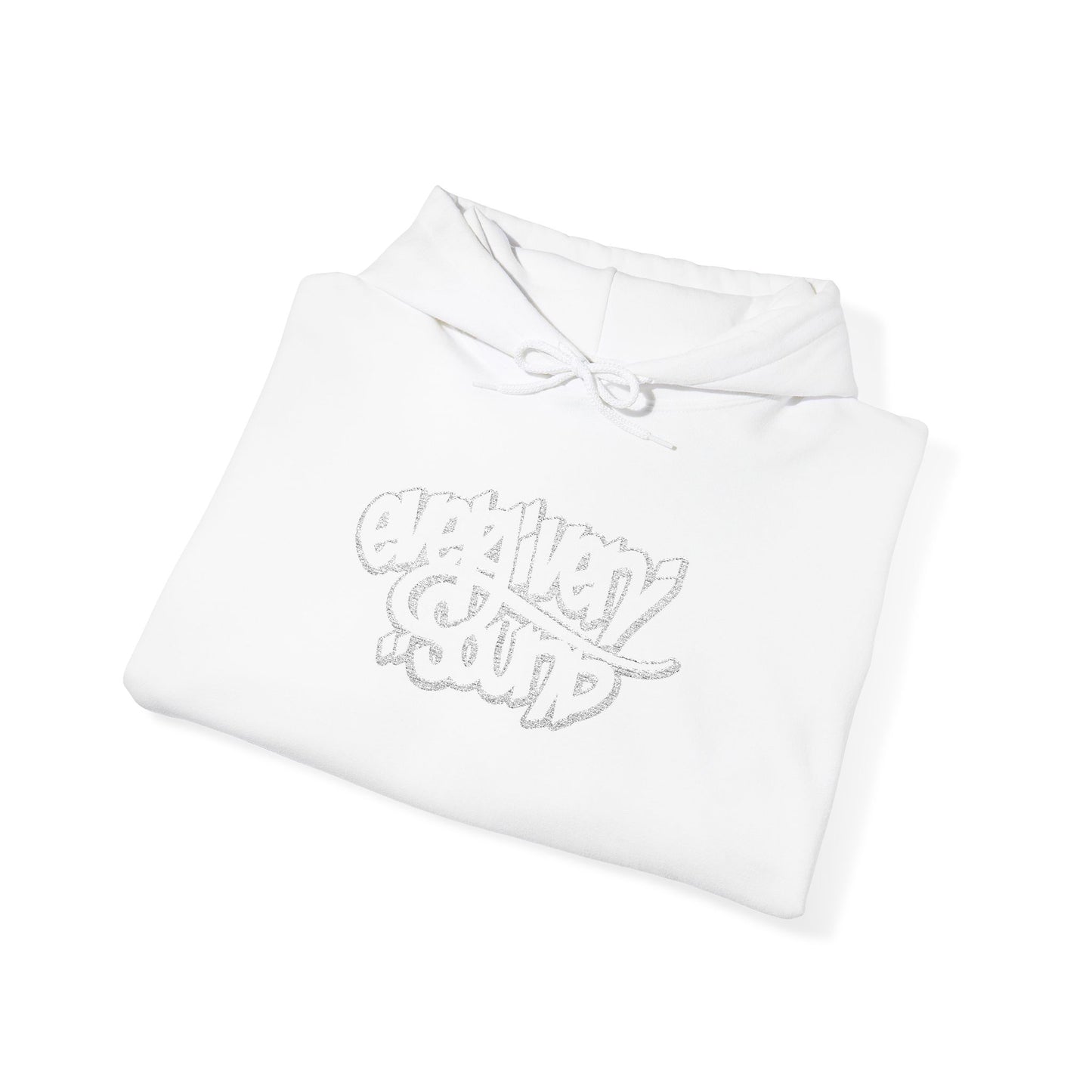 Everliven Sound Embroidery Graf Graphic Hoodie – Minimalist White Eye Design Hooded Sweatshirt