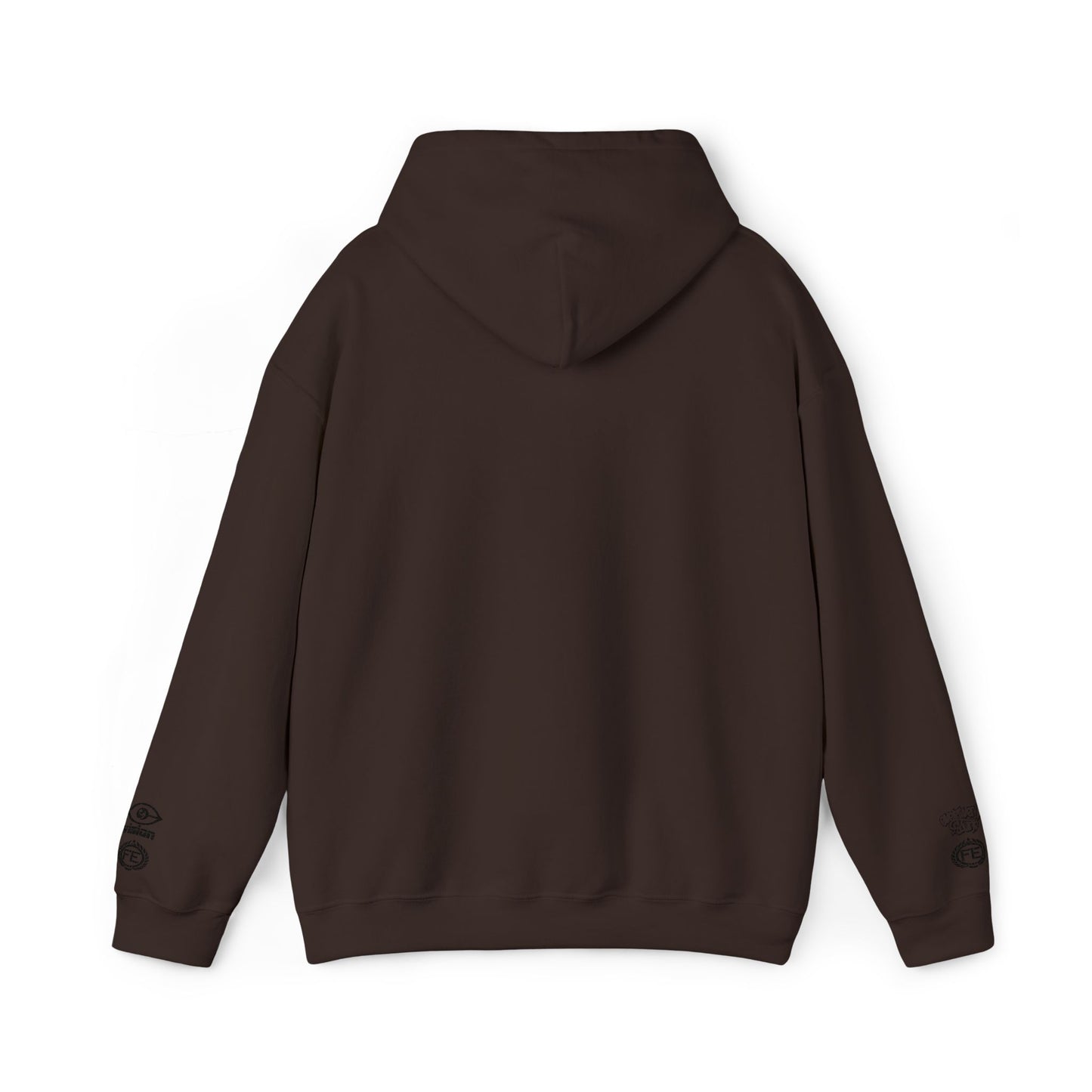 Everliven Sound Embroidery Graf Graphic Hoodie – Minimalist White Eye Design Hooded Sweatshirt
