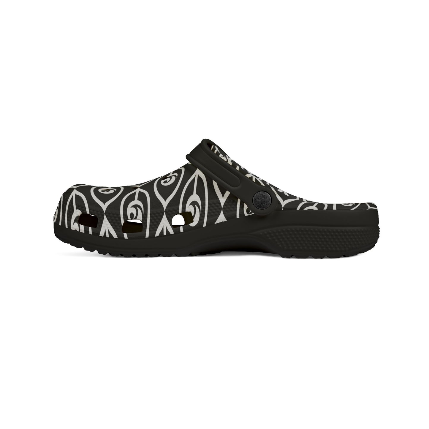 Cymarsh CyVision Clog Shoes — Black & White Comfort Clogs