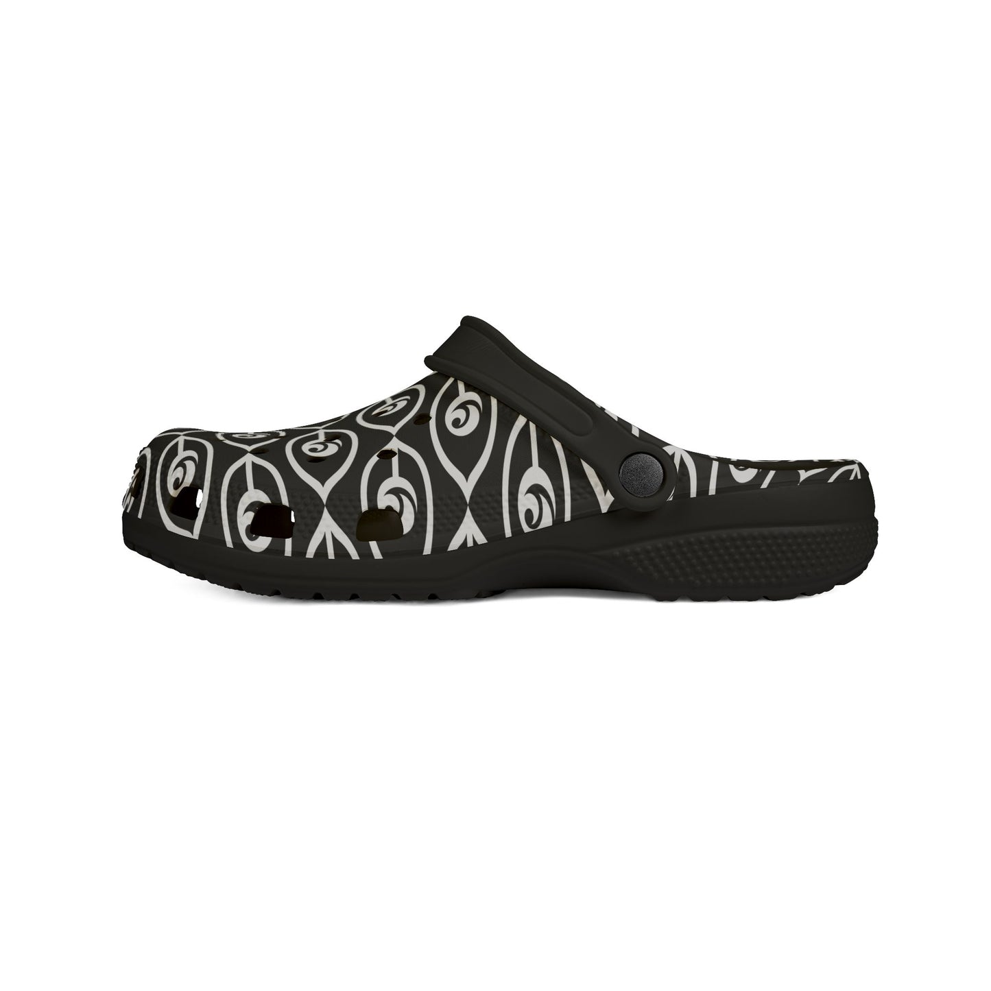 Cymarsh CyVision Clog Shoes — Black & White Comfort Clogs