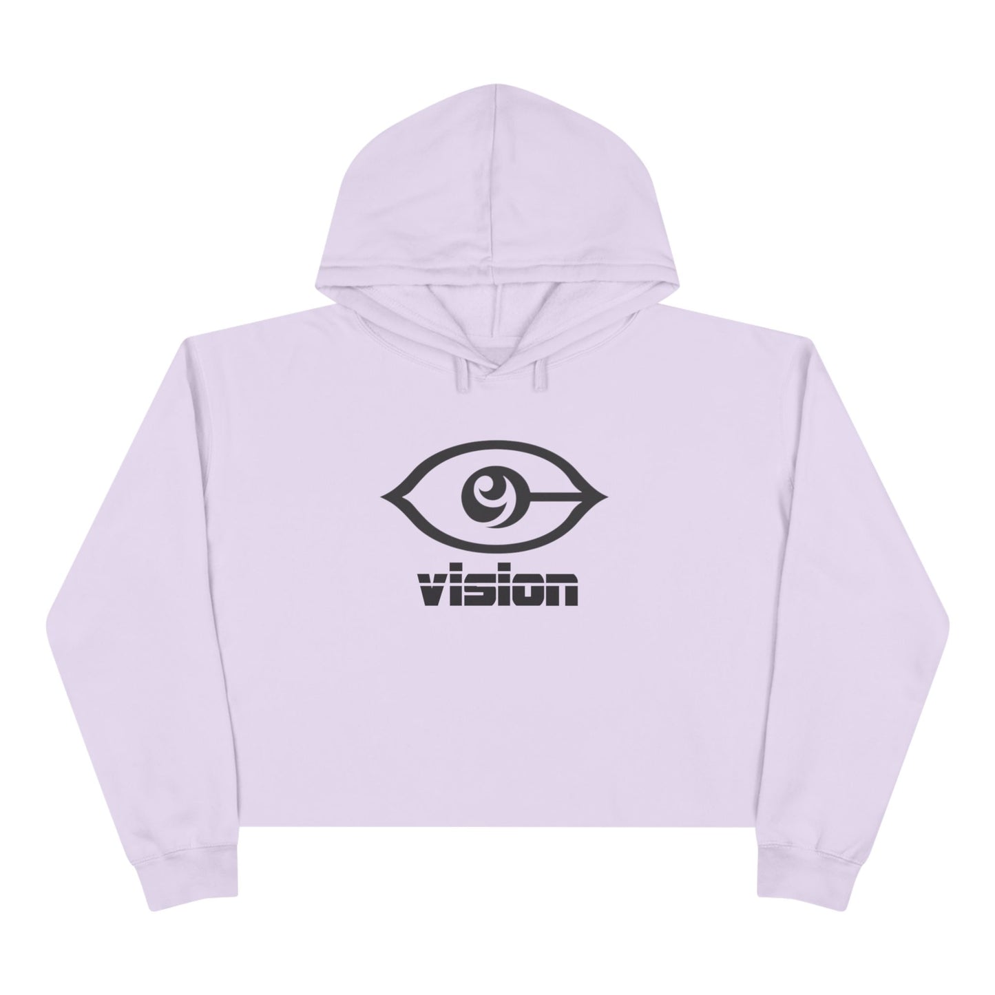 Cymarshall Law Crop Hoodie — Vision Logo Cropped Hoodie ("vision" Front, Cymarshall Law & FE Back)
