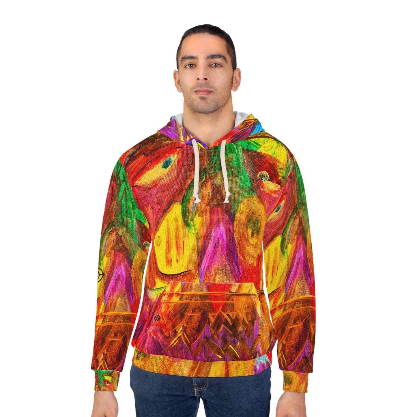 Family Paint Night Pullover Hoodie Three