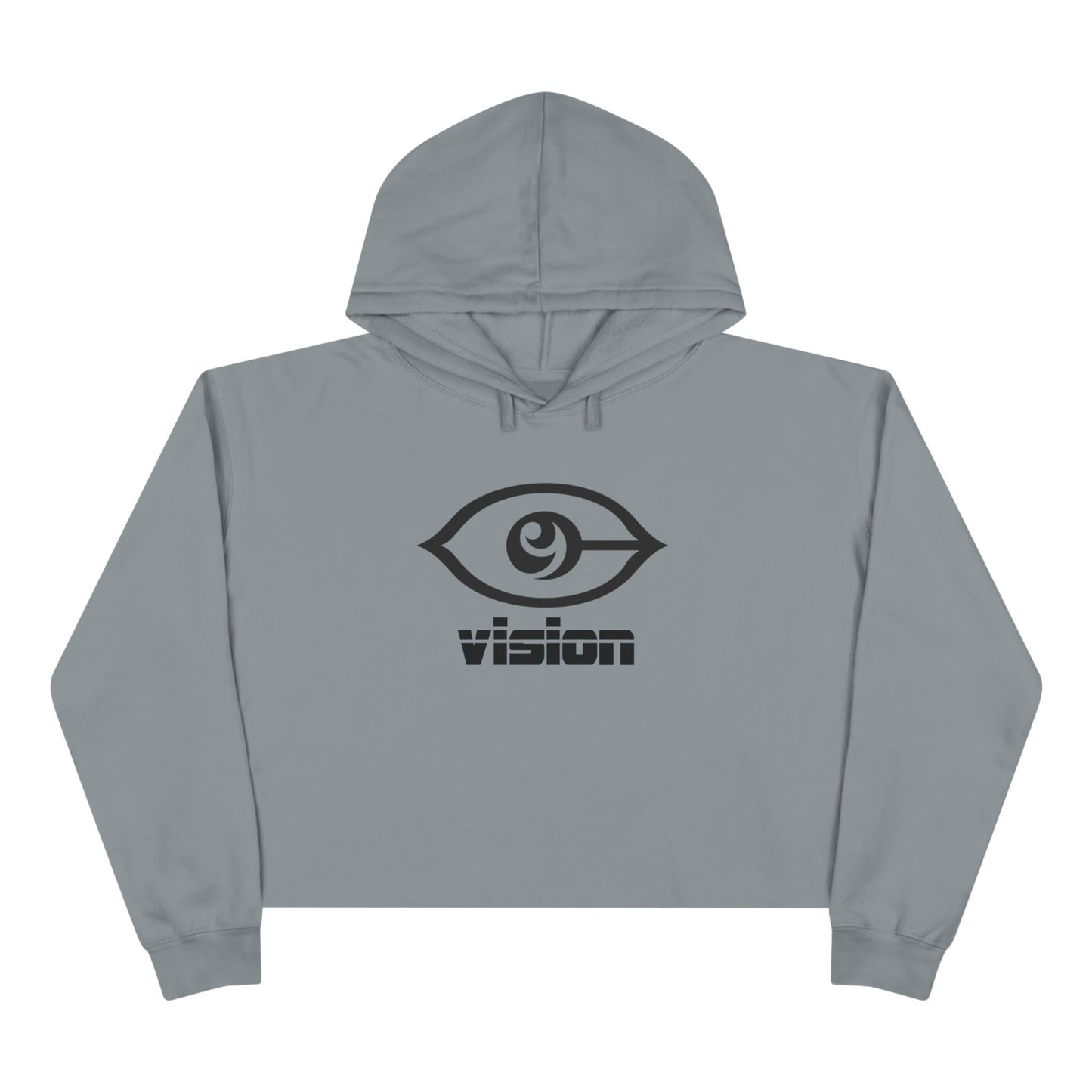 Cymarshall Law Crop Hoodie — Vision Logo Cropped Hoodie ("vision" Front, Cymarshall Law & FE Back)