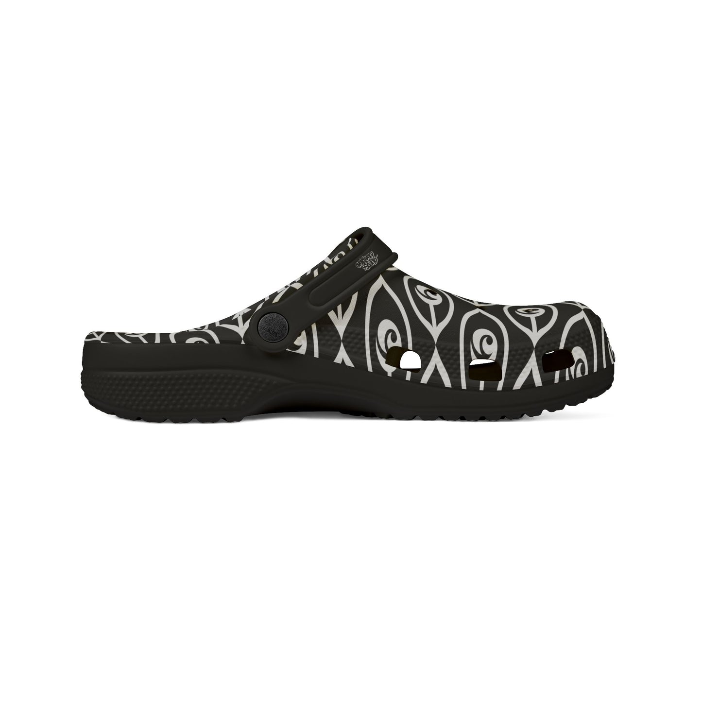 Cymarsh CyVision Clog Shoes — Black & White Comfort Clogs