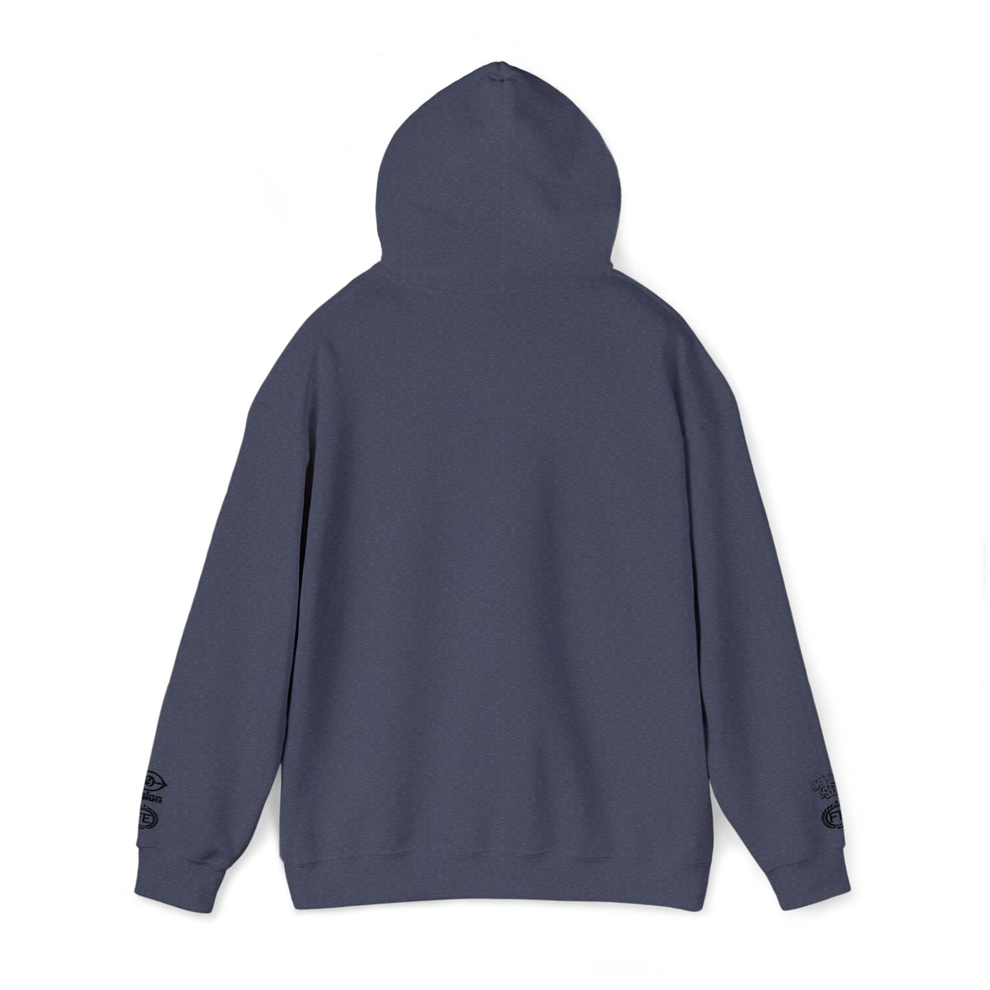 Everliven Sound Embroidery Graf Graphic Hoodie – Minimalist White Eye Design Hooded Sweatshirt