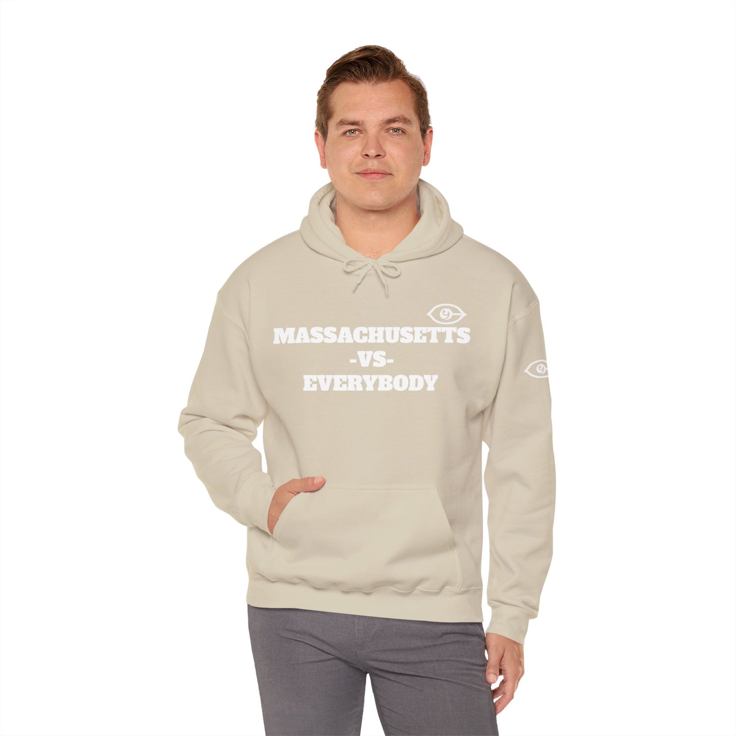 Massachusetts VS Everybody Unisex Heavy Blend™ Hoodie Sweatshirt