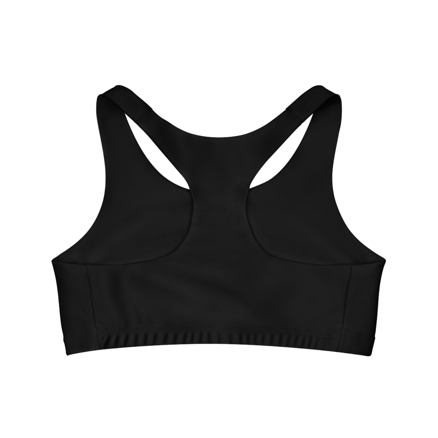 CyVision Black Seamless Sports Bra (AOP)