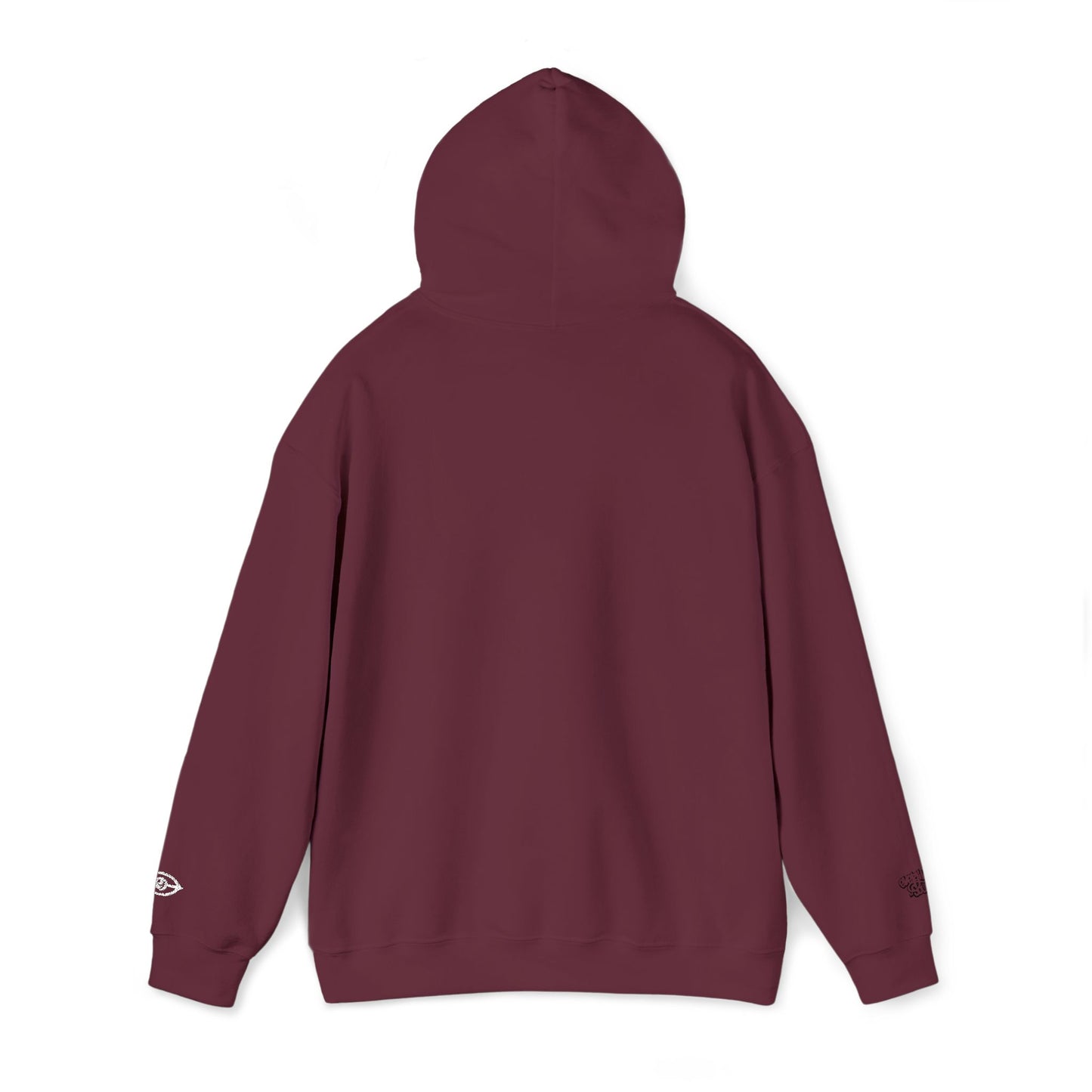 Embroidered Cymarshall Law CyVision Eye Graphic Hoodie – Minimalist White Eye Design Hooded Sweatshirt