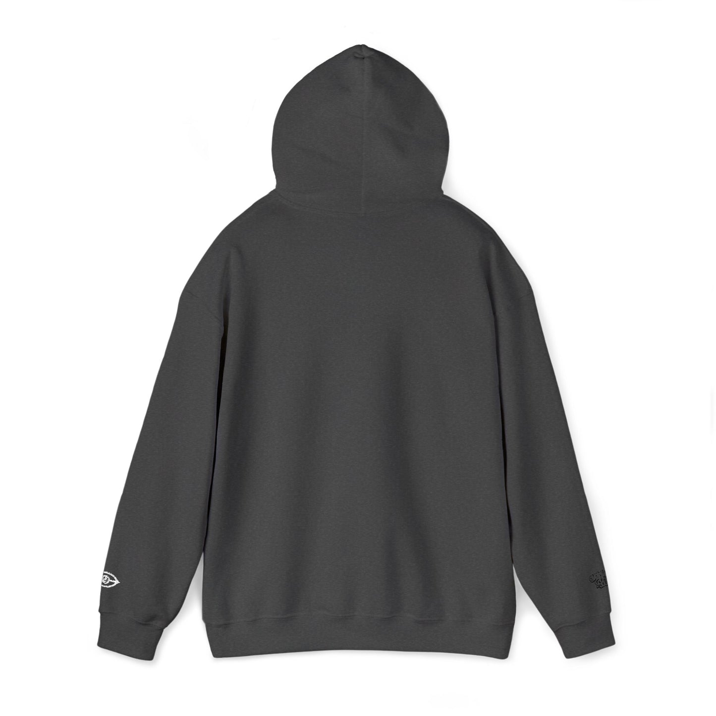 Embroidered Cymarshall Law CyVision Eye Graphic Hoodie – Minimalist White Eye Design Hooded Sweatshirt