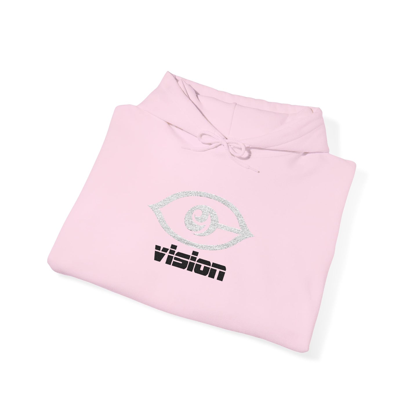 Embroidered Third Eye CyViSion Cymarshall Law Minimalist Hoodie — Small Eye Graphic Streetwear Hoodie