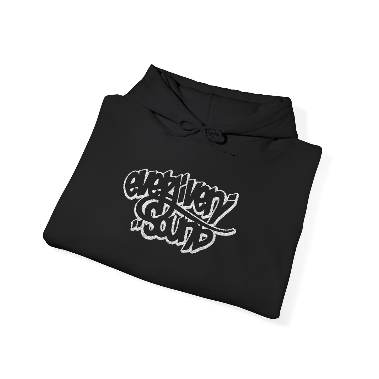 Everliven Sound Embroidery Graf Graphic Hoodie – Minimalist White Eye Design Hooded Sweatshirt