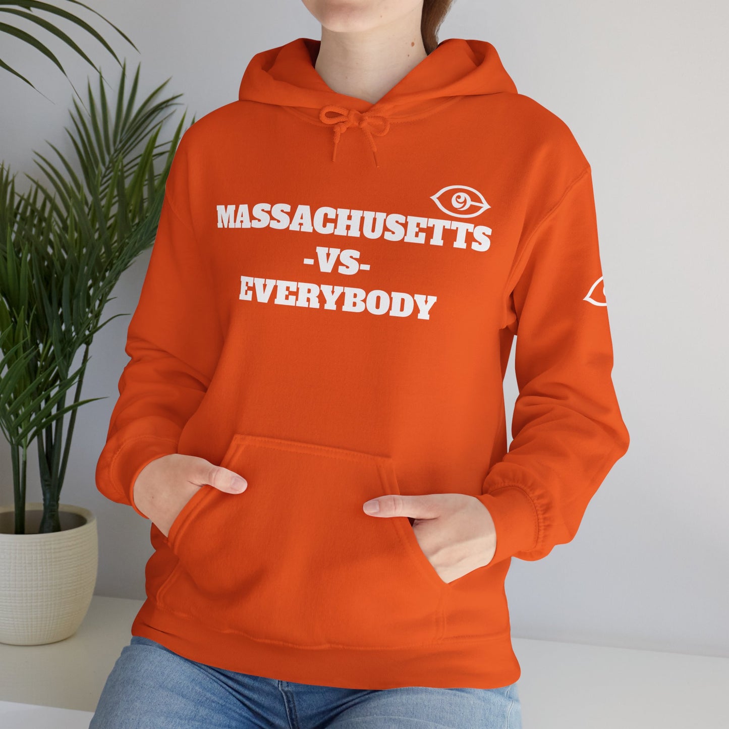 Massachusetts VS Everybody Unisex Heavy Blend™ Hoodie Sweatshirt