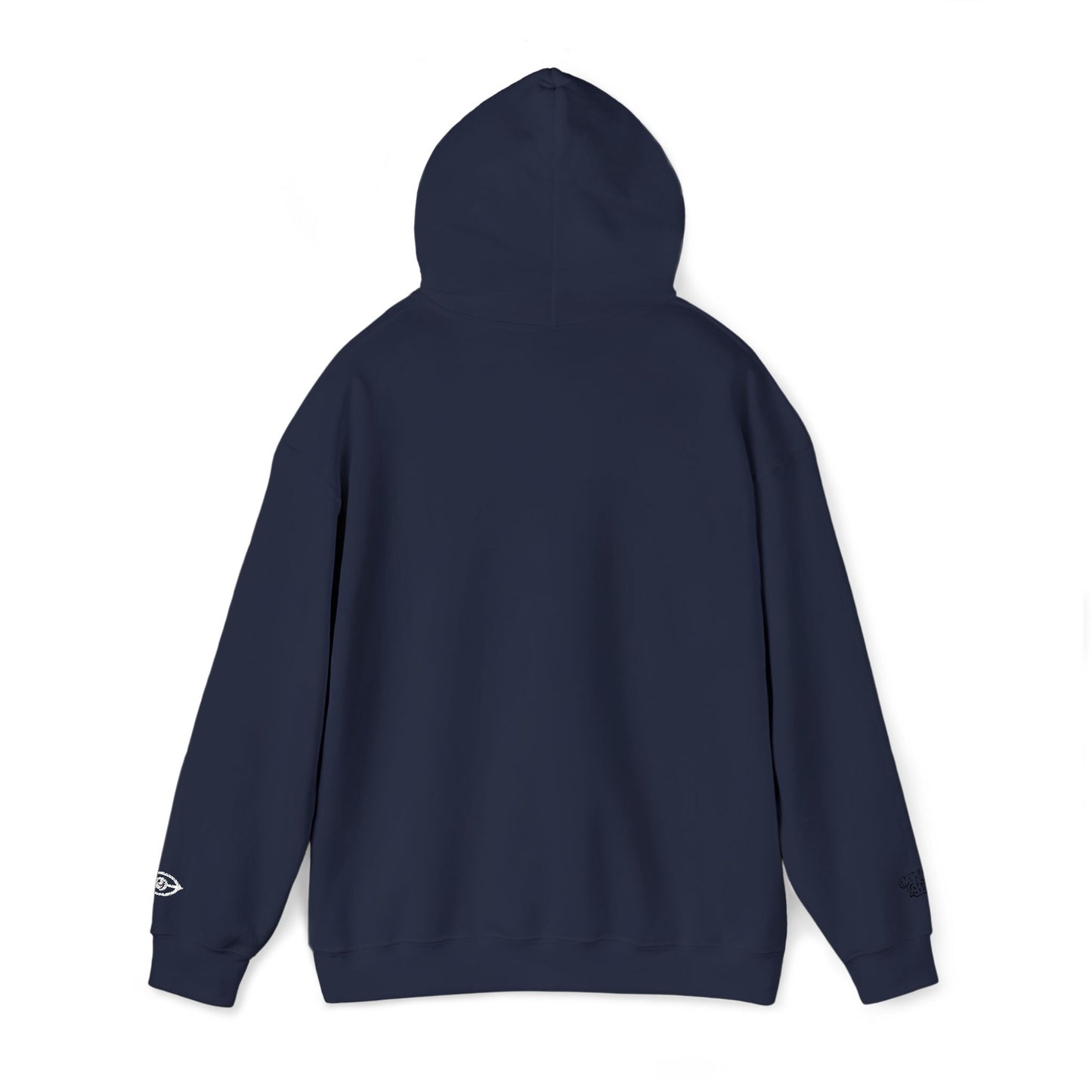 Embroidered Cymarshall Law CyVision Eye Graphic Hoodie – Minimalist White Eye Design Hooded Sweatshirt