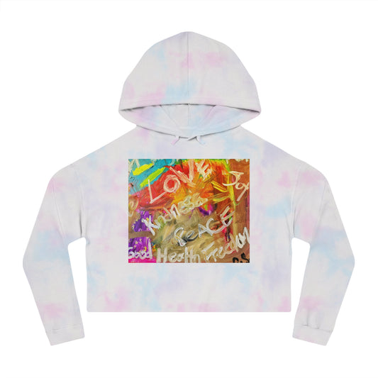 Family Paint Cropped Hooded Sweatshirt 2