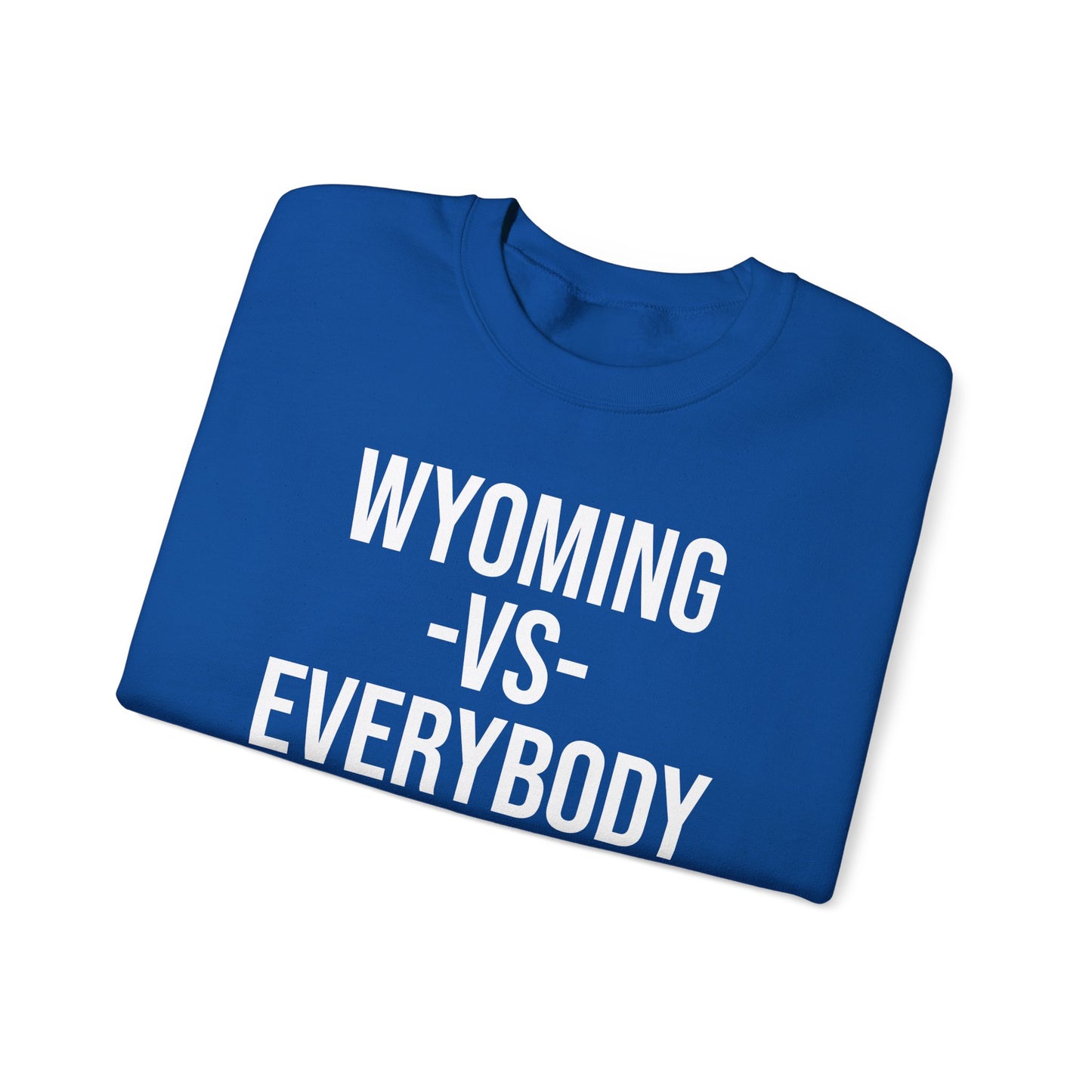 Wyoming  -VS - Everybody Unisex Heavy Blend™ Crewneck Sweatshirt