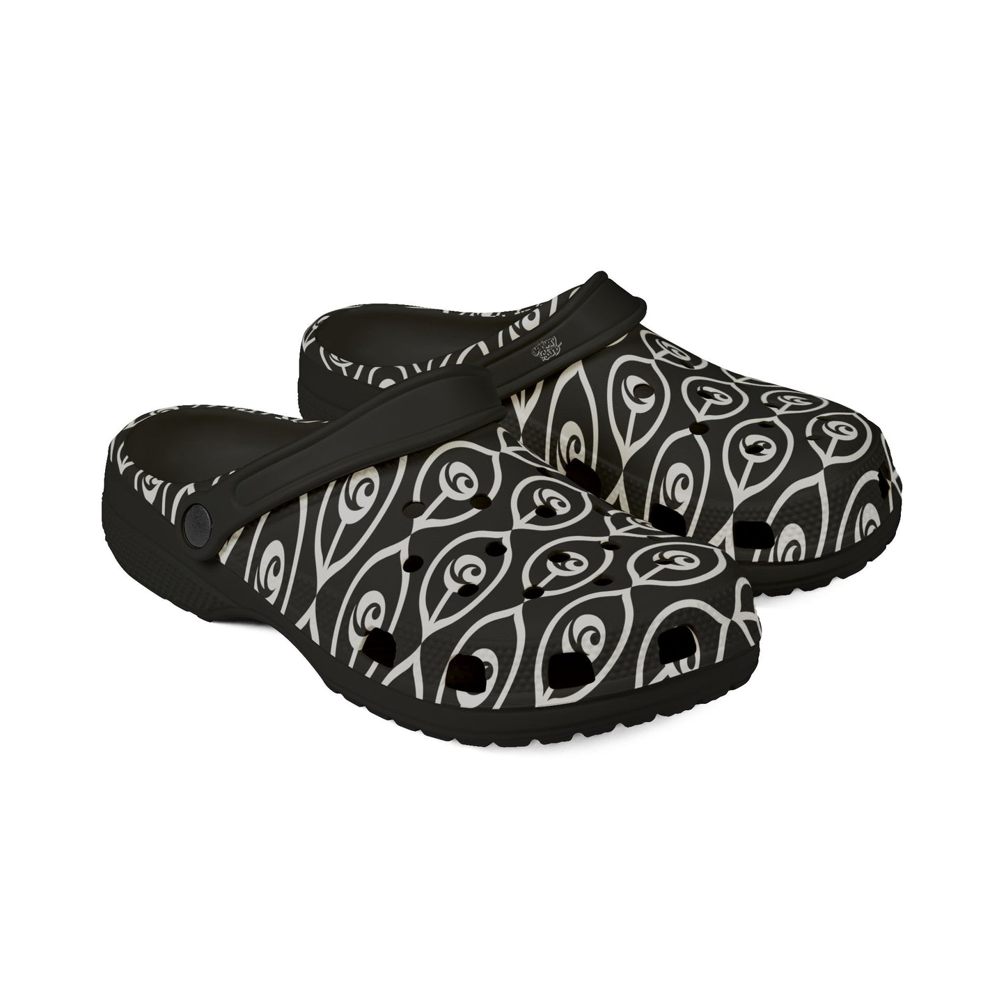 Cymarsh CyVision Clog Shoes — Black & White Comfort Clogs