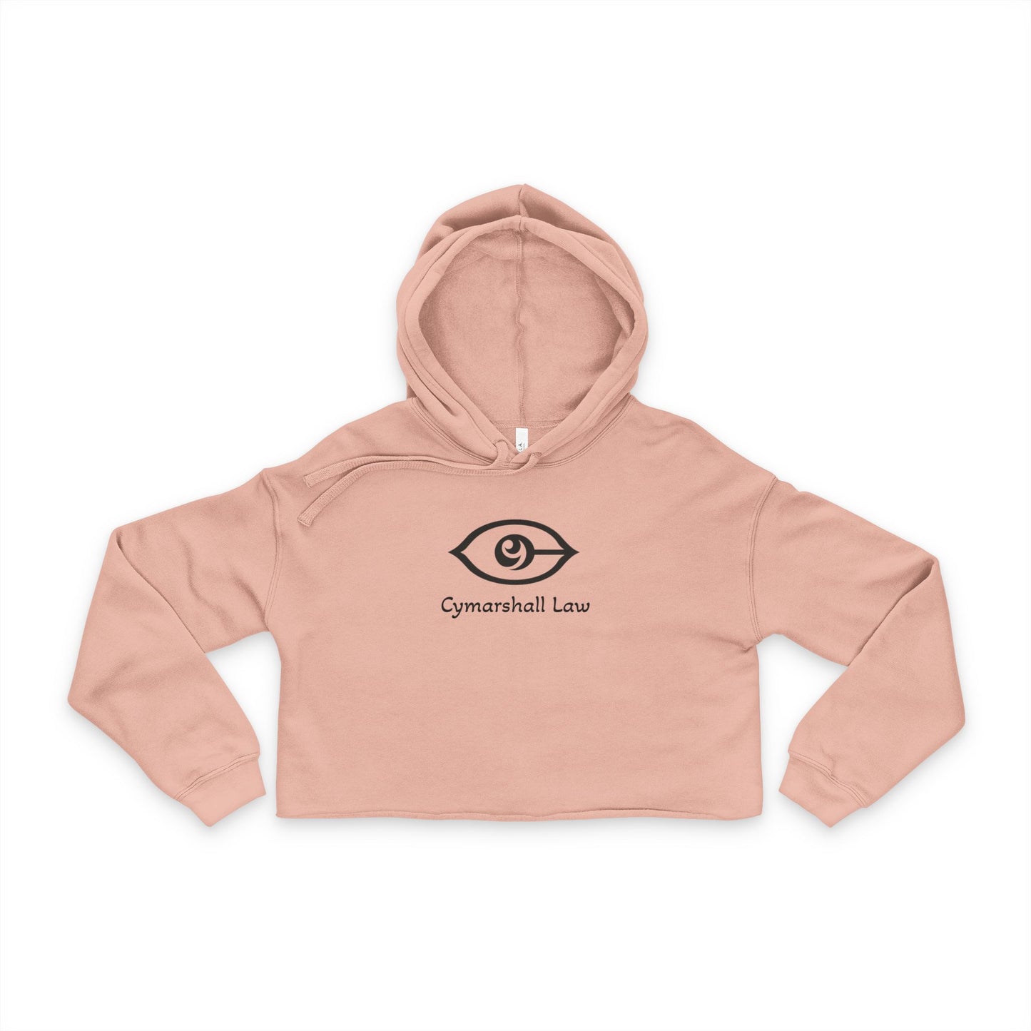 Cymarshall Law Women's Cropped Hoodie with Eye Graphic, Trendy Streetwear Sweatshirt, Stylish Crop Top for Casual Outfits, Gift for Her, Everyday Fashion