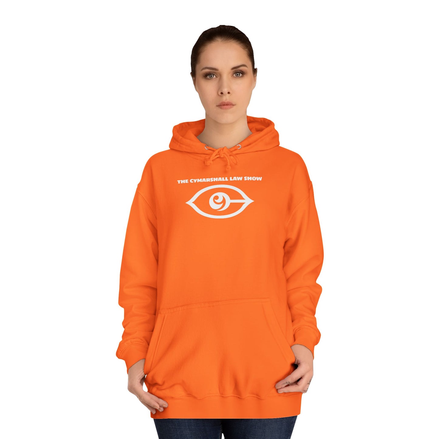 The Cymarshall Law Show (White Logo)Unisex College Hoodie