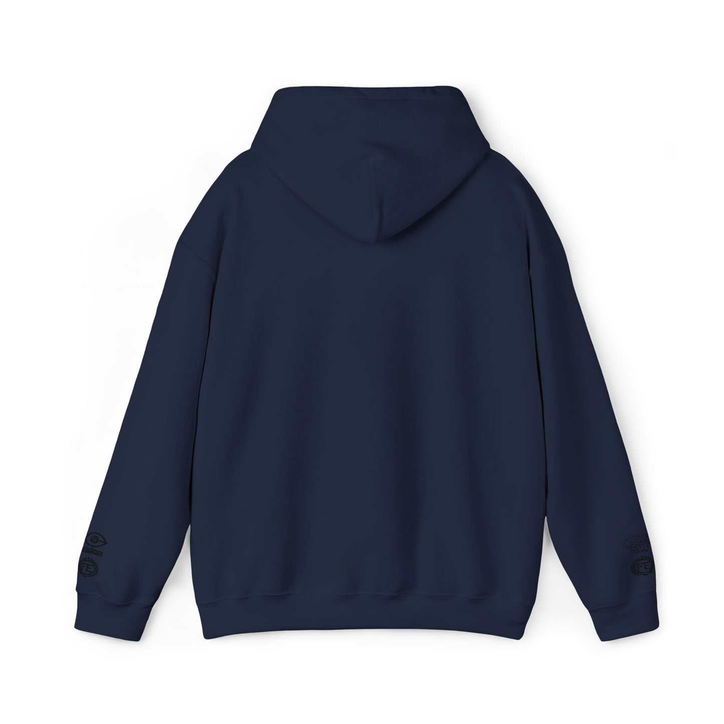Everliven Sound Embroidery Graf Graphic Hoodie – Minimalist White Eye Design Hooded Sweatshirt