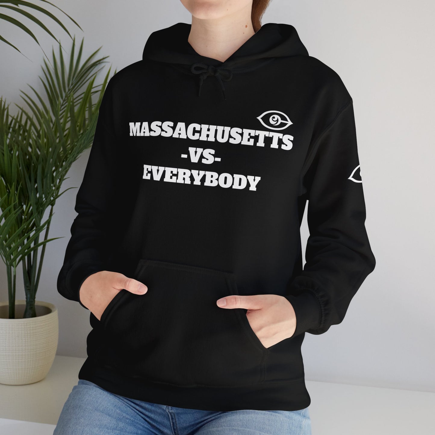 Massachusetts VS Everybody Unisex Heavy Blend™ Hoodie Sweatshirt