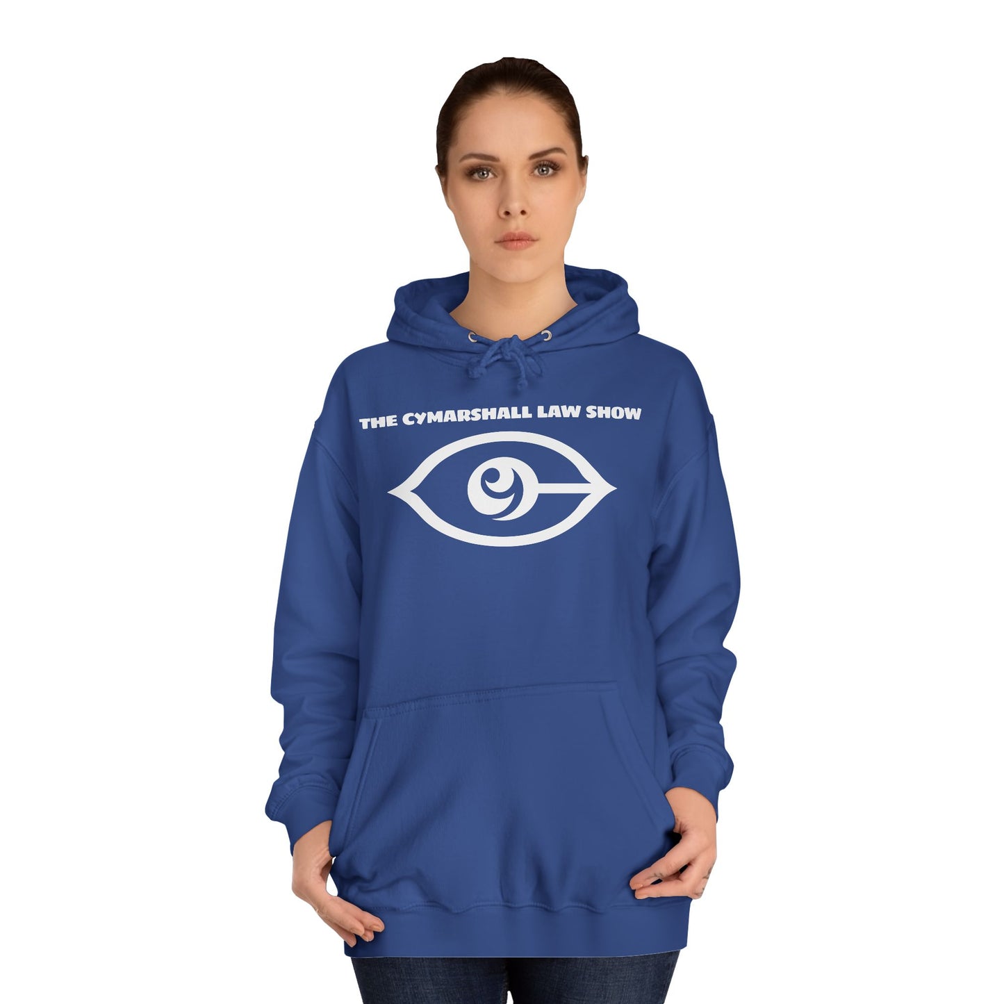 The Cymarshall Law Show (White Logo)Unisex College Hoodie